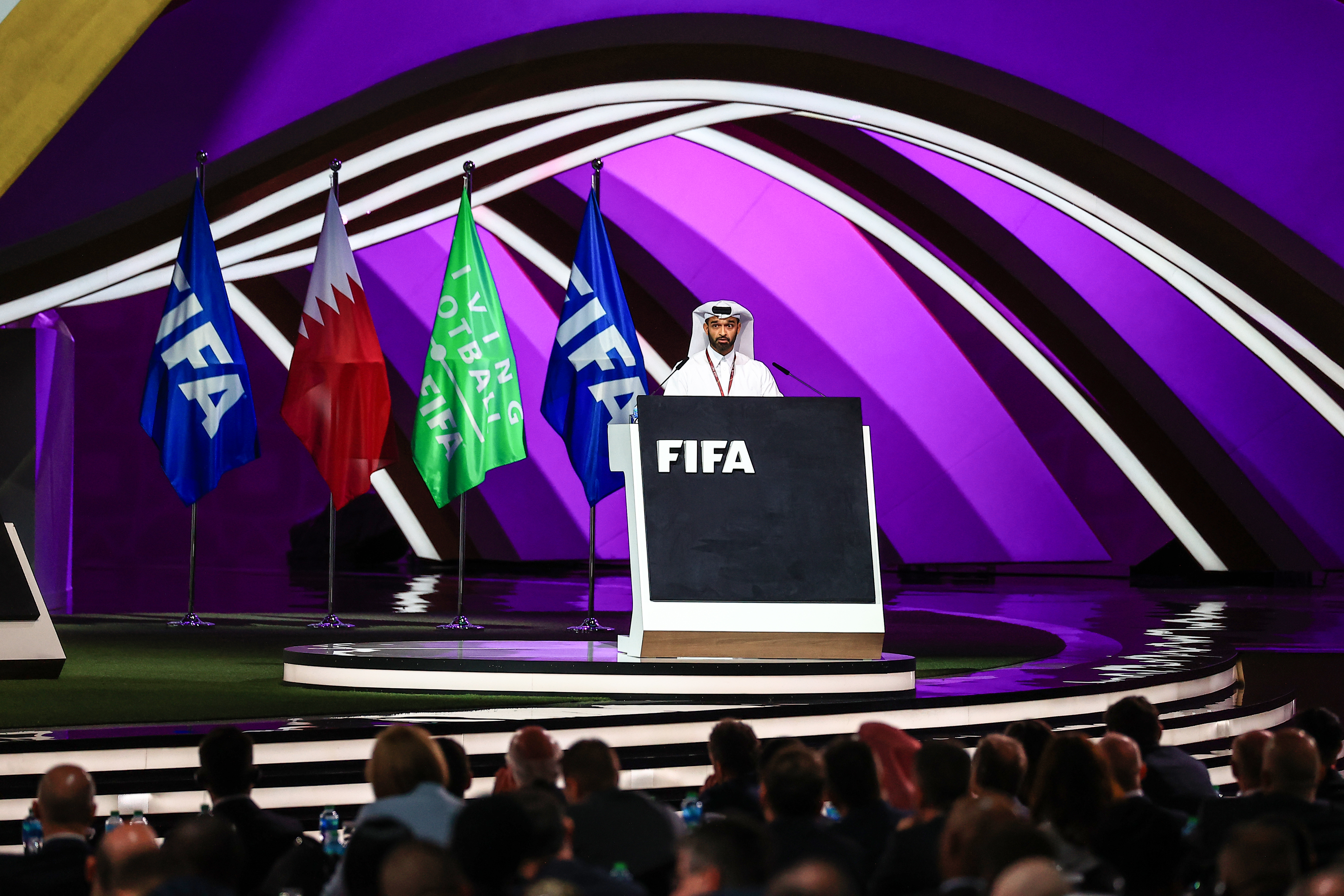 Hassan al-Thawadi, chief of Qatar’s World Cup organising committee, who said labour reforms achieved by Qatar have been ‘historical’