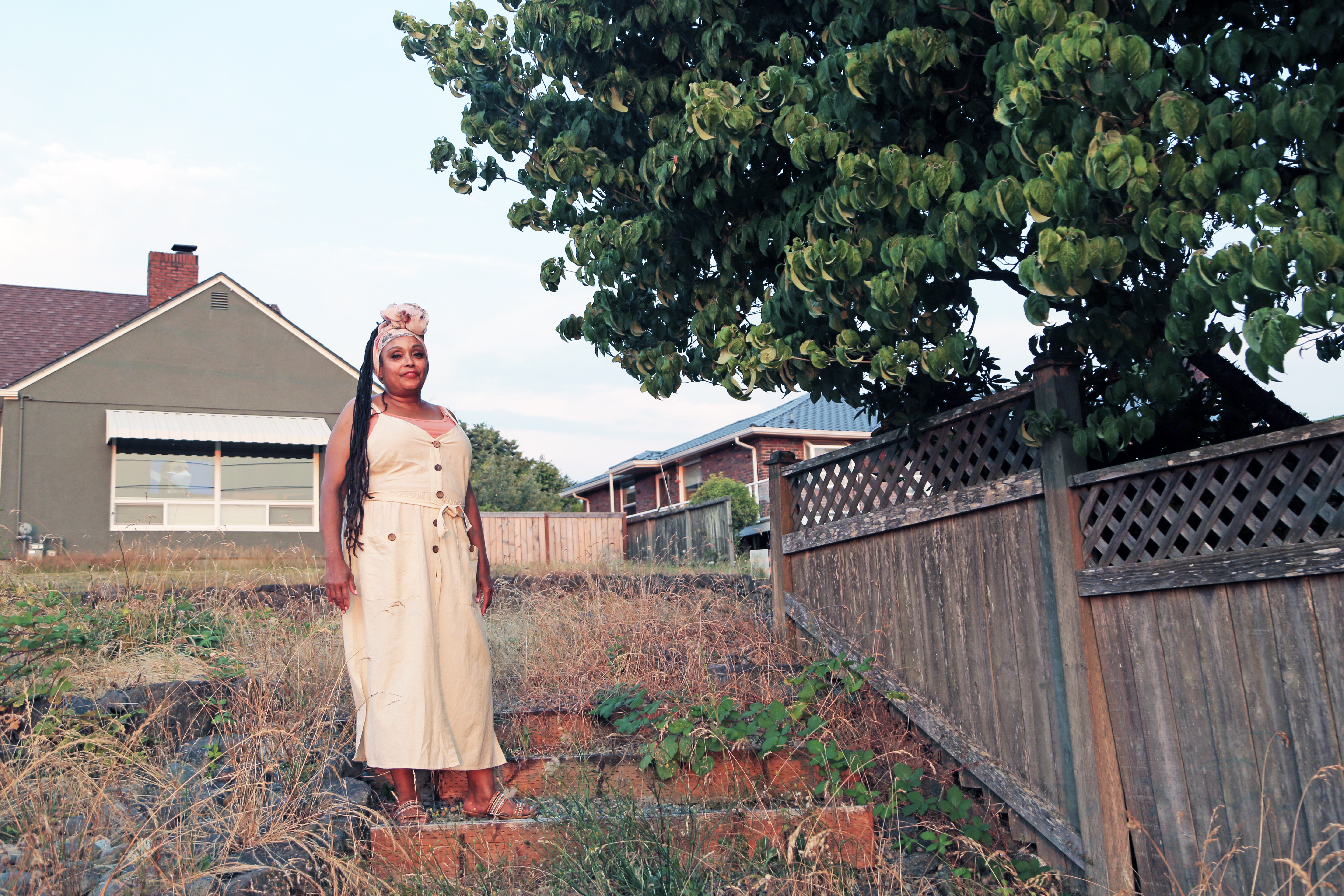 Marcia Carter pictured near her family’s home in Tacoma