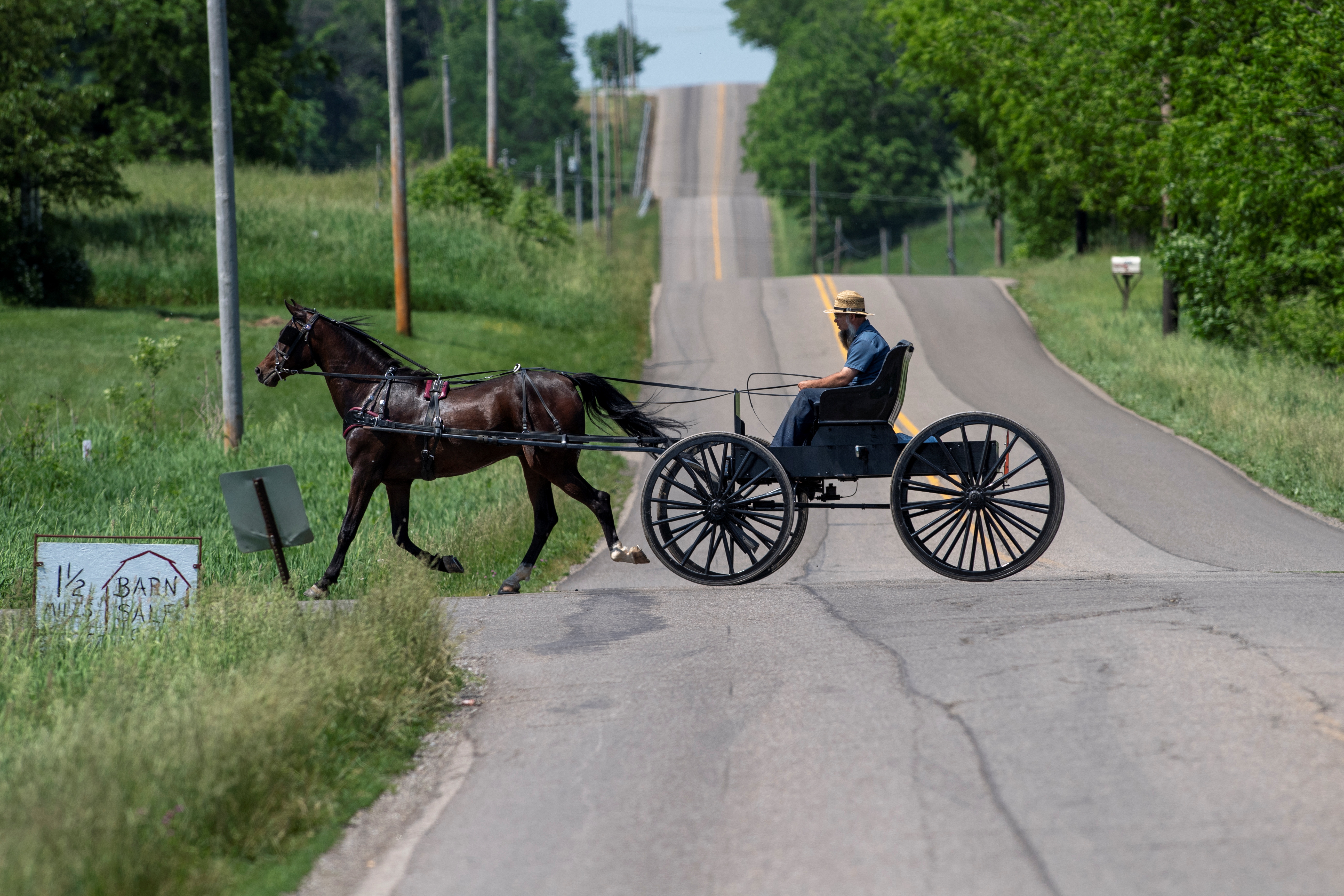 The Amish community is a traditional Christian group that largely eschews modern technology