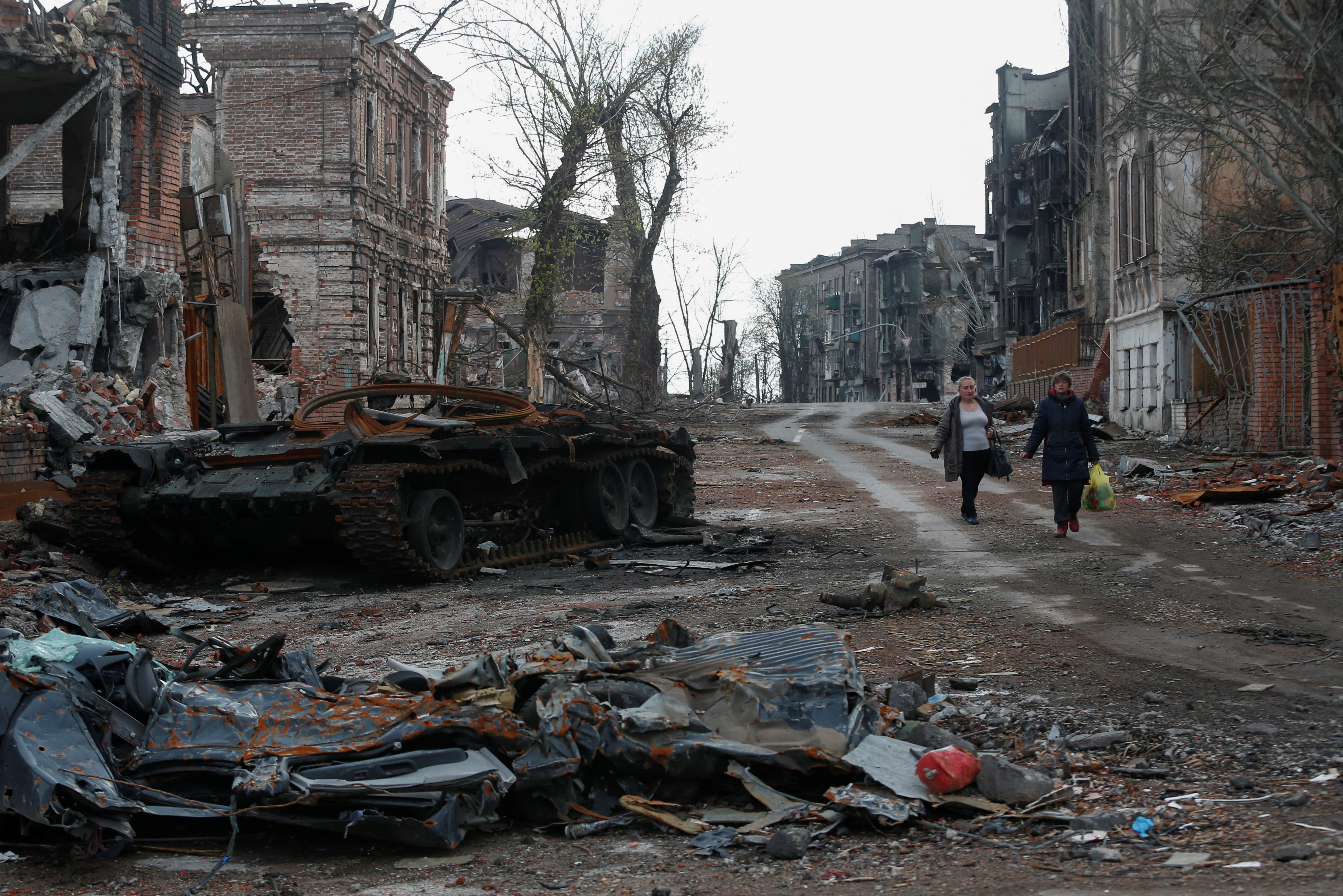 The strategically-important city of Mariupol has been under siege for weeks, with about 100,000 civilians thought to remain there, about a quarter of the prewar population