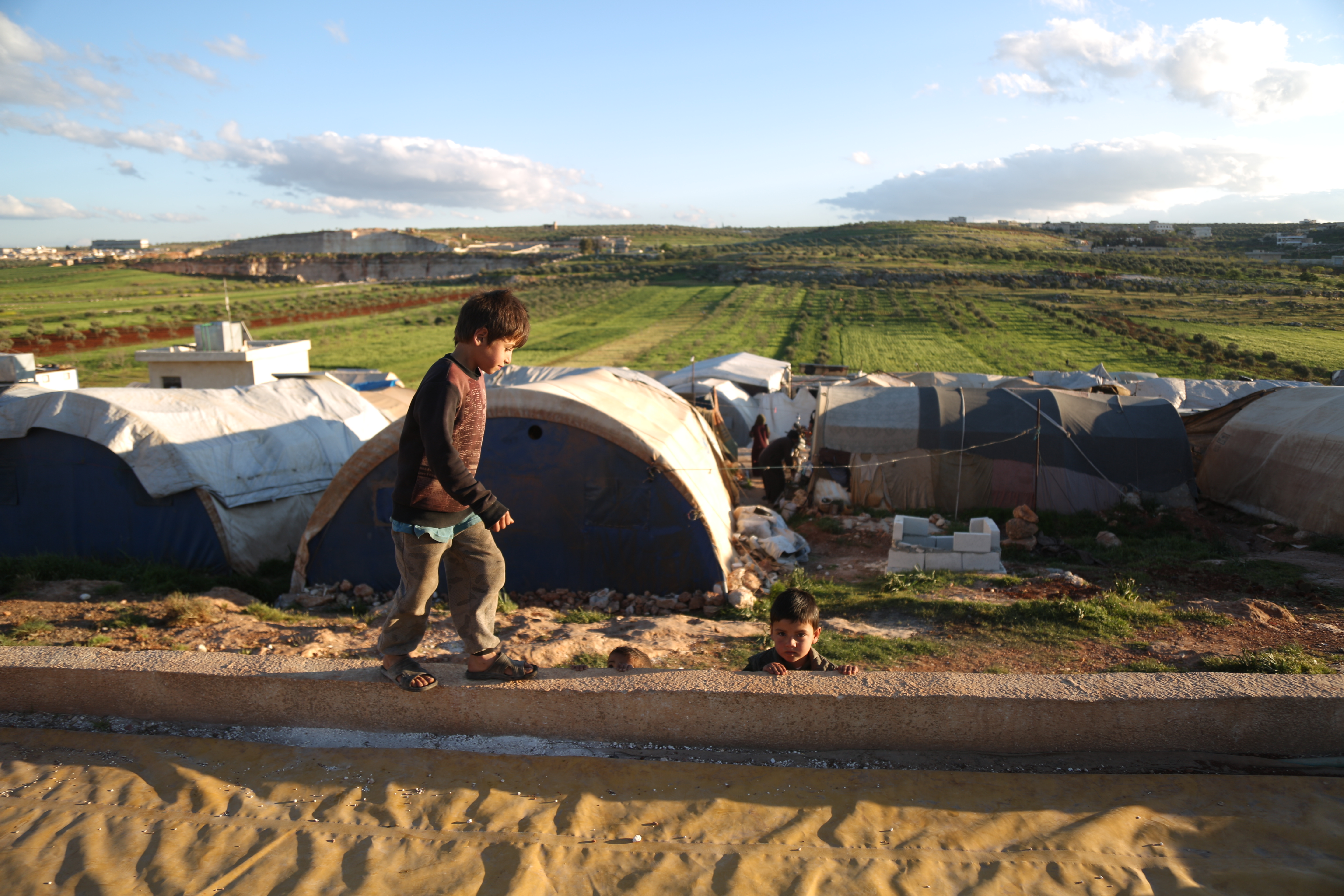 Boy in northwest Syria