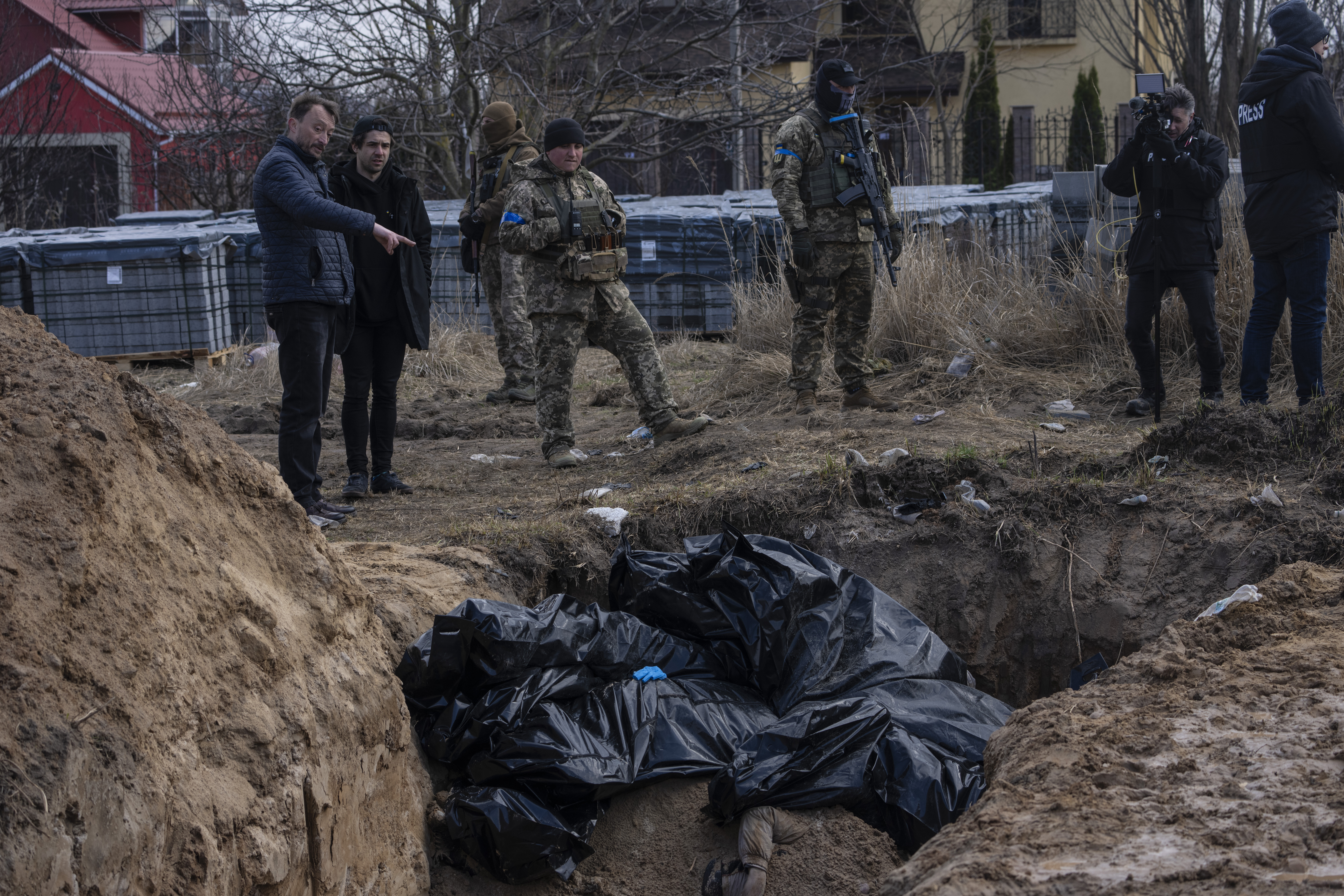 Bucha mass grave