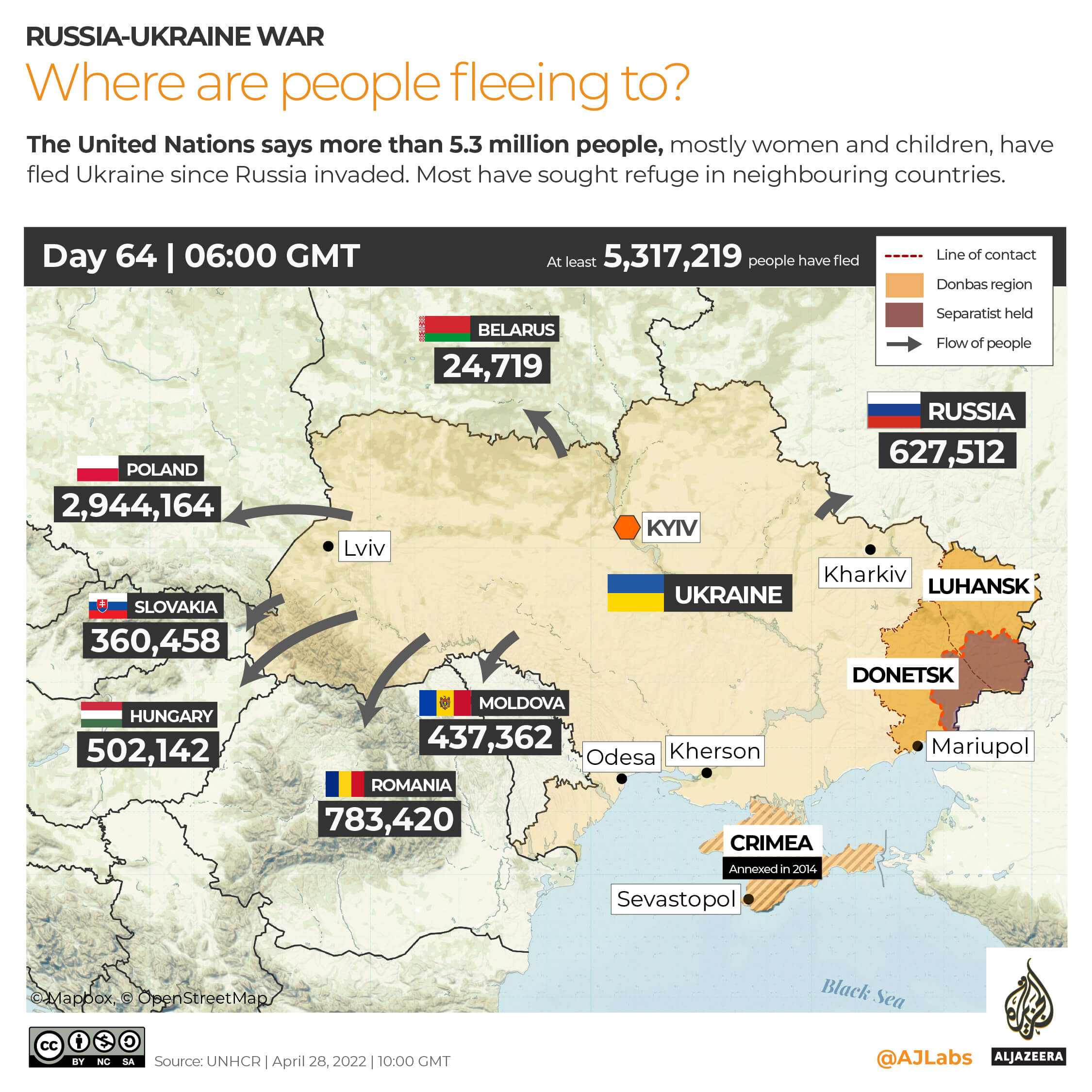 INTERACTIVE_RefugeesDAY64 - April28_INTERACTIVE Russia-Ukraine war Refugees DAY 64