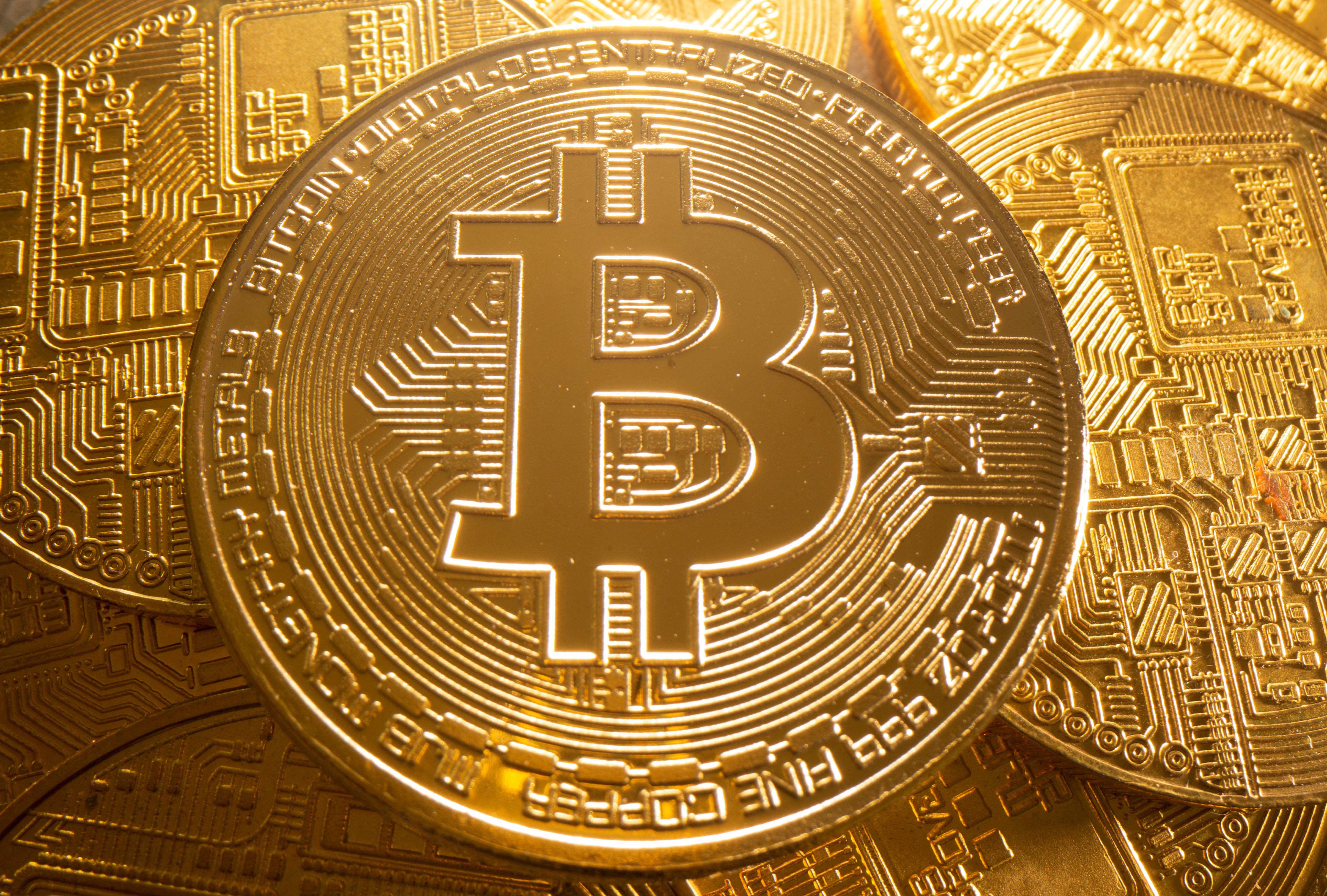 A representation of cryptocurrency Bitcoin