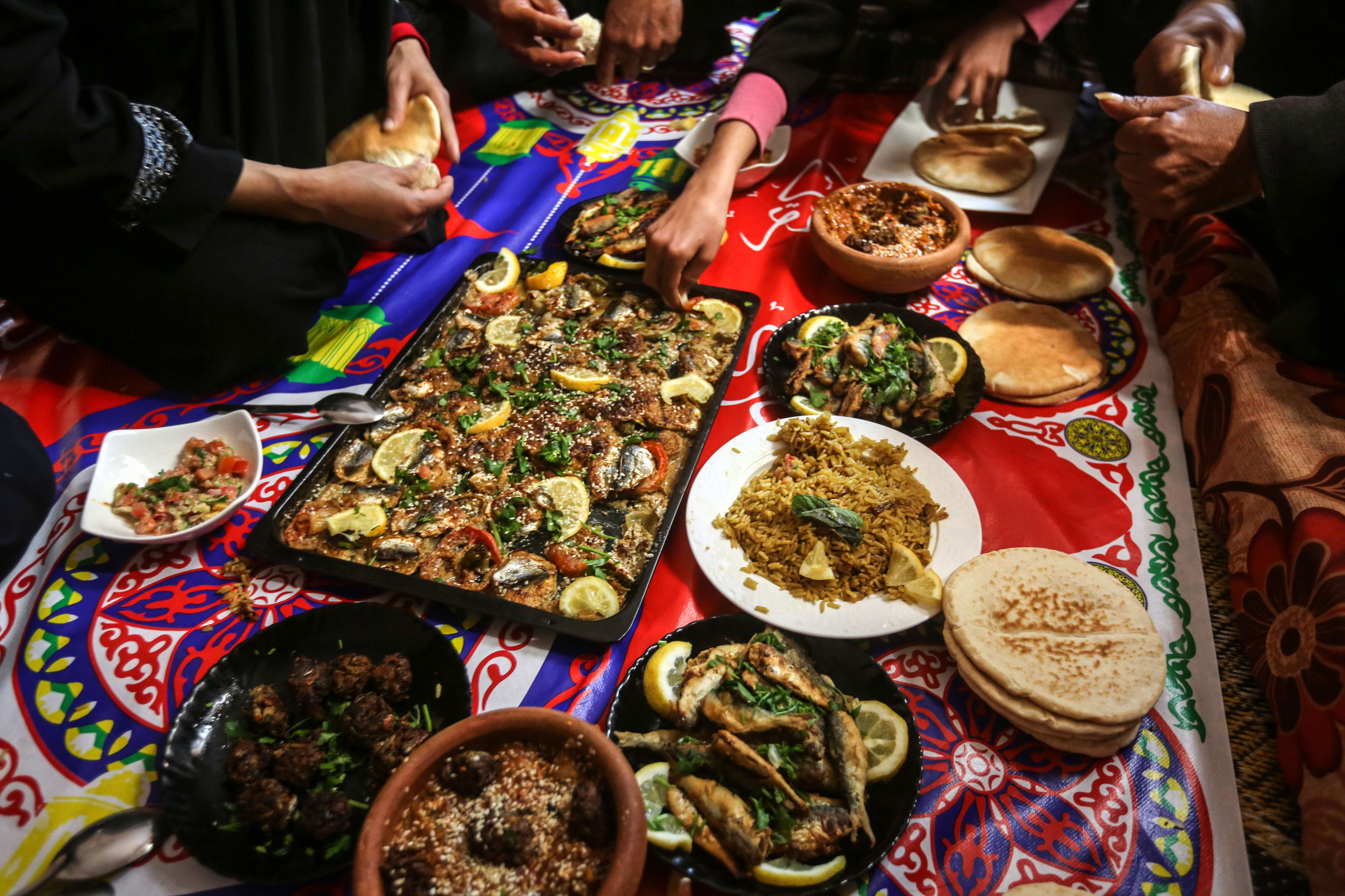 We ate and ate, smiling at each other, passing dishes back and forth, and exclaiming over just how good everything was