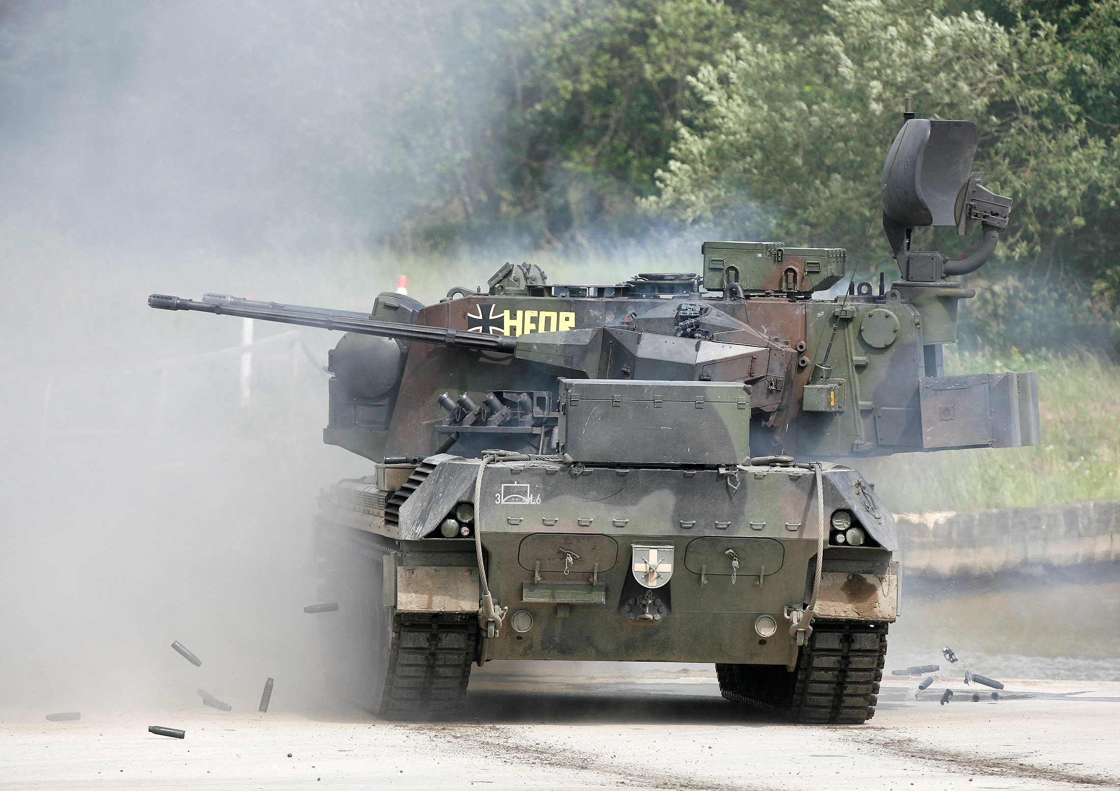 The Gepard antiaircraft tank of the German armed forces