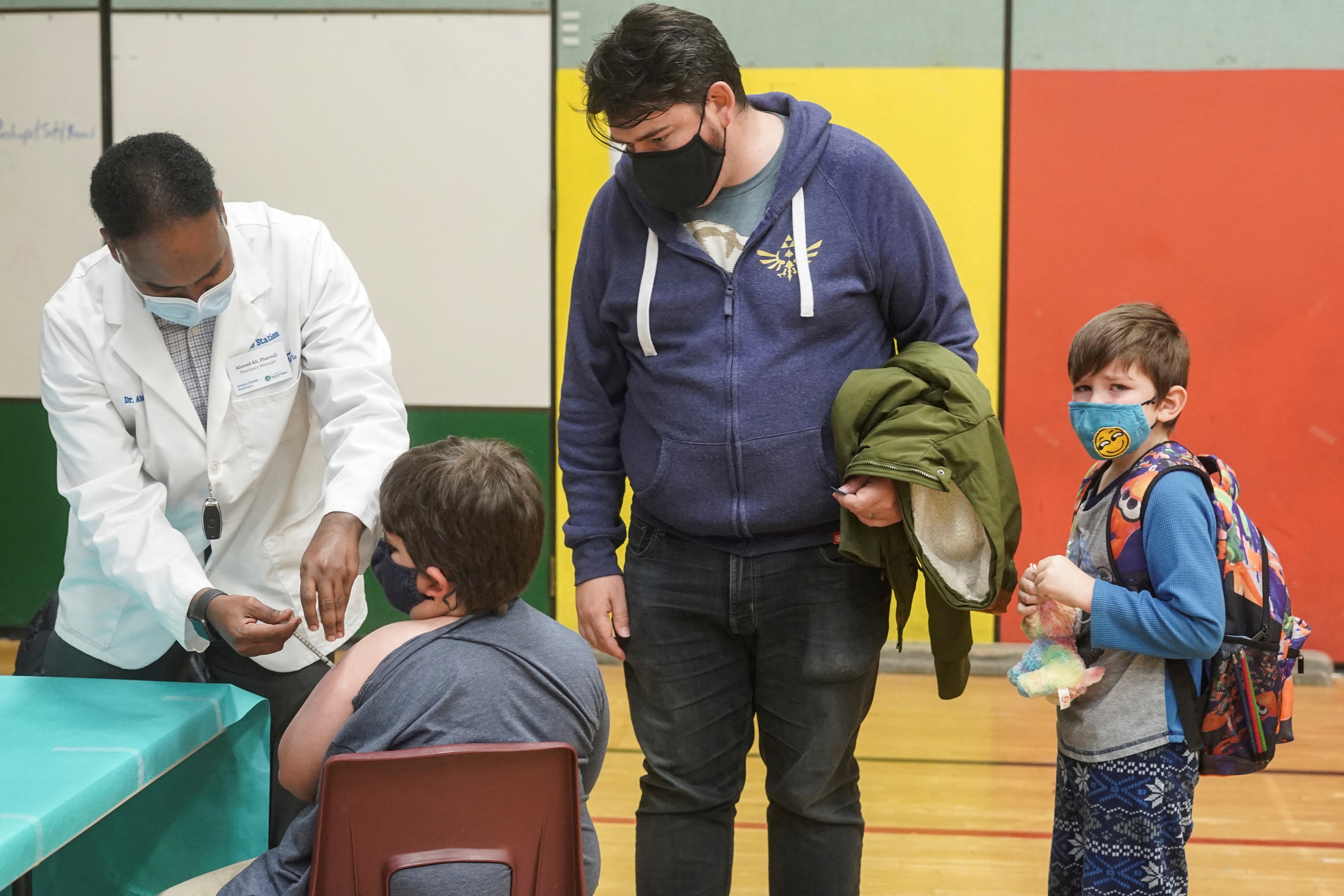 Children getting covid shots