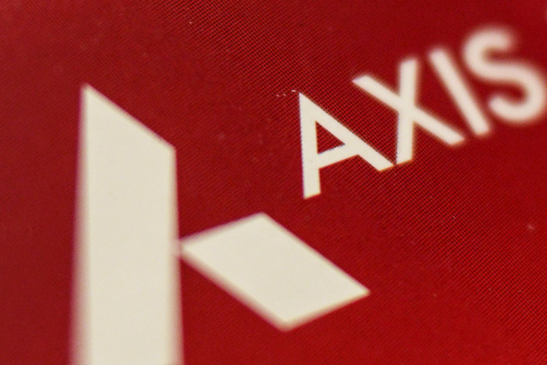 An Axis Bank Ltd. brochure sits inside a bank branch in Mumbai, India