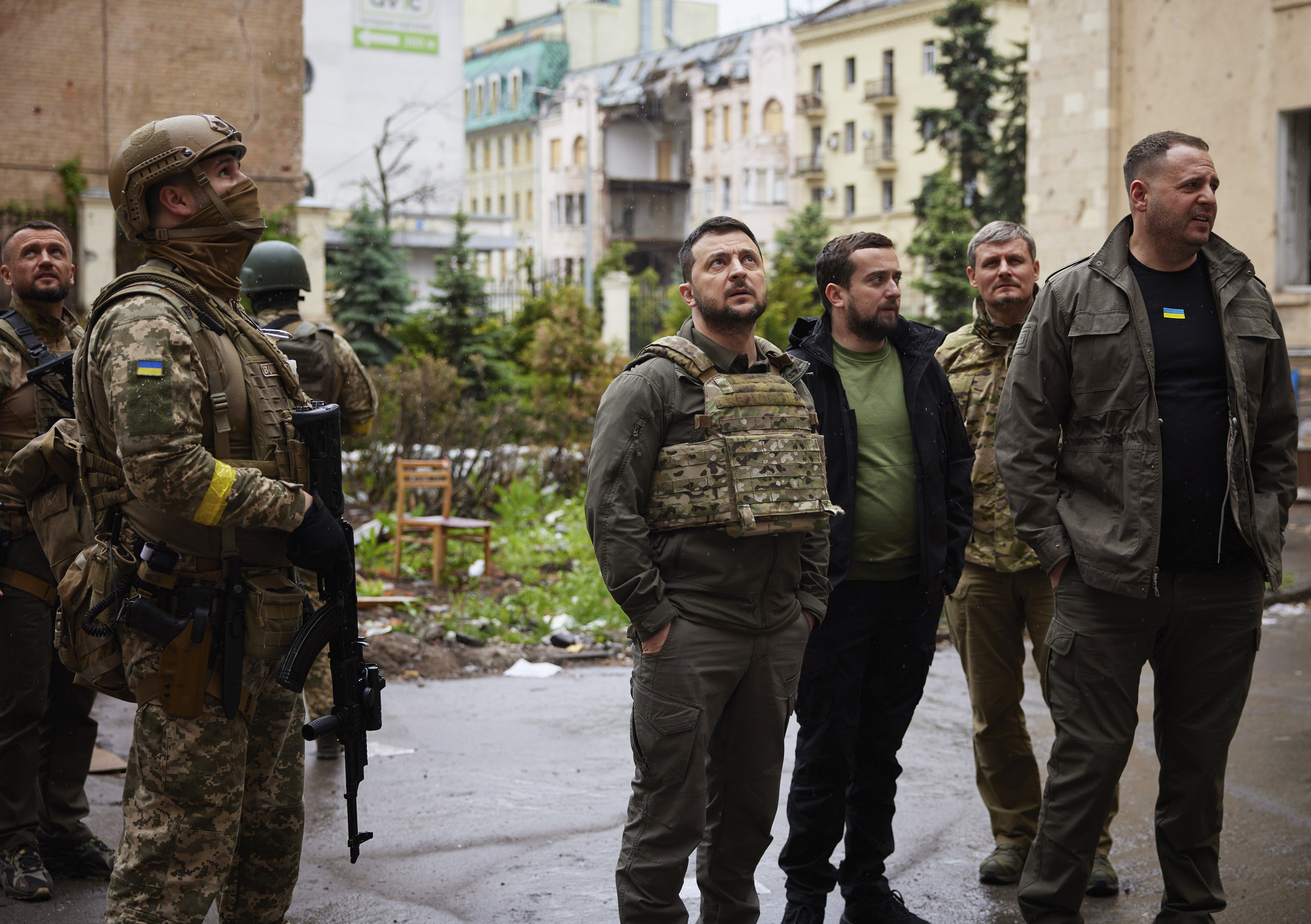 The visit marks his first official appearance outside the kyiv region since the start of Russia’s full-scale invasion of Ukraine on February 24, 2022 [Ukrainian Presidential Press Office via AP]