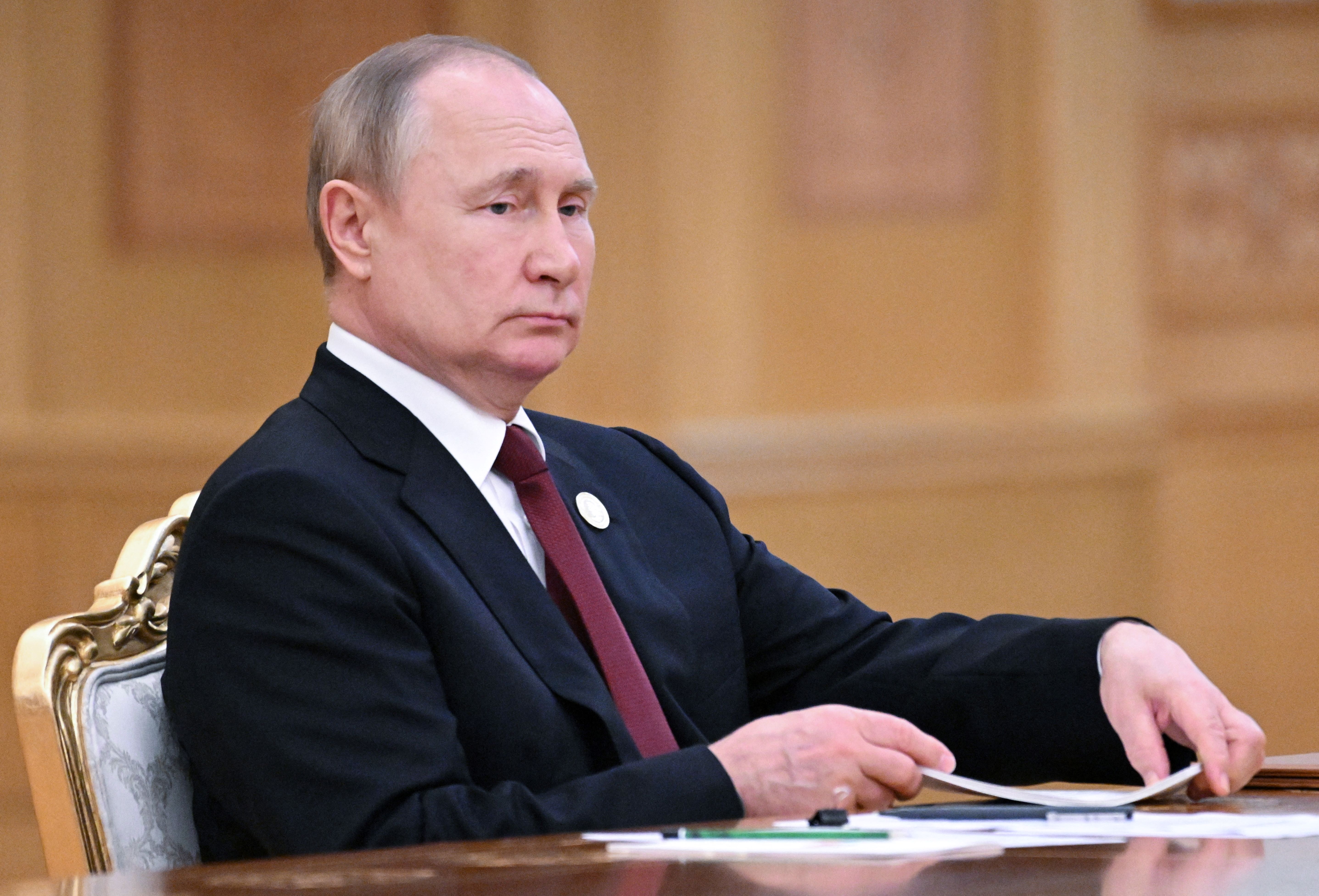 President Putin said Russian troops involved in the operation to capture the Luhansk region should rest