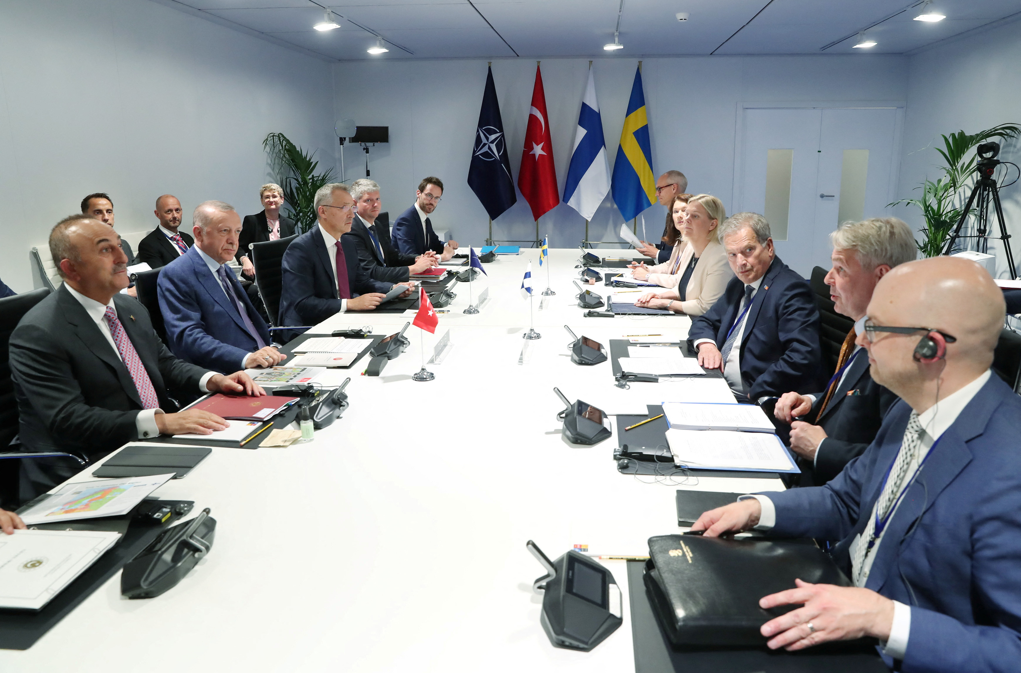 Turkish President Recep Tayyip Erdogan has hailed the agreement with Finland and Sweden as a triumph