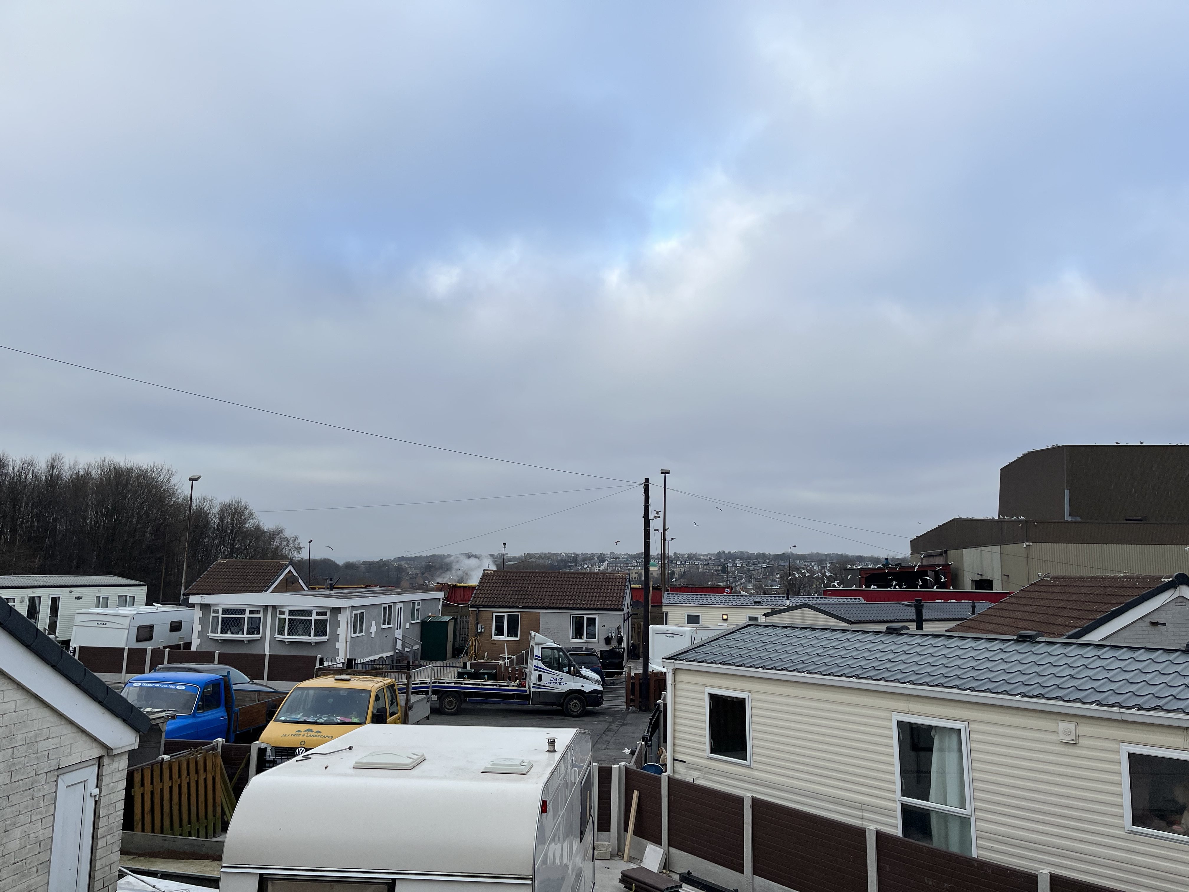 A caravan site in Bradford, England