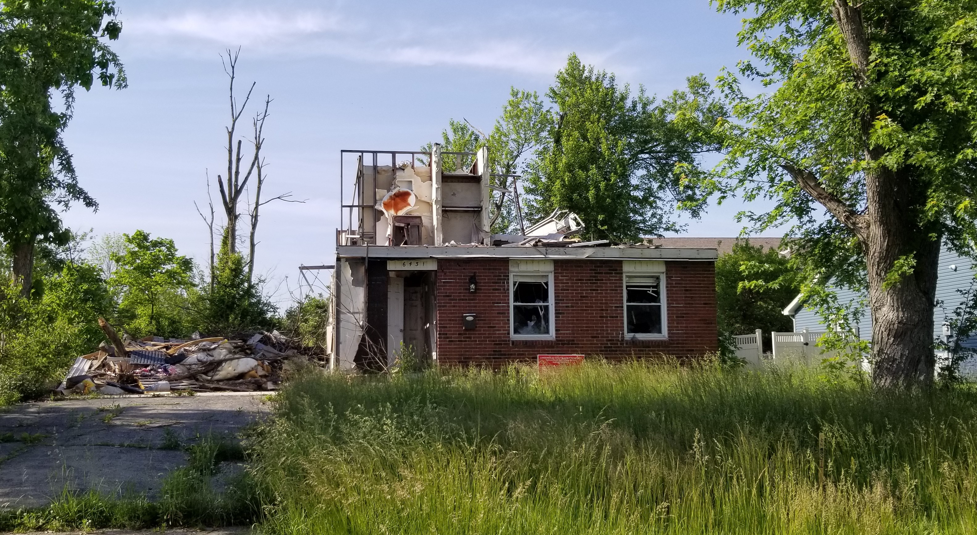 Three years on since a major tornado destroyed or damaged hundreds of properties in Trotwood, Ohio, signs of the destruction still remain