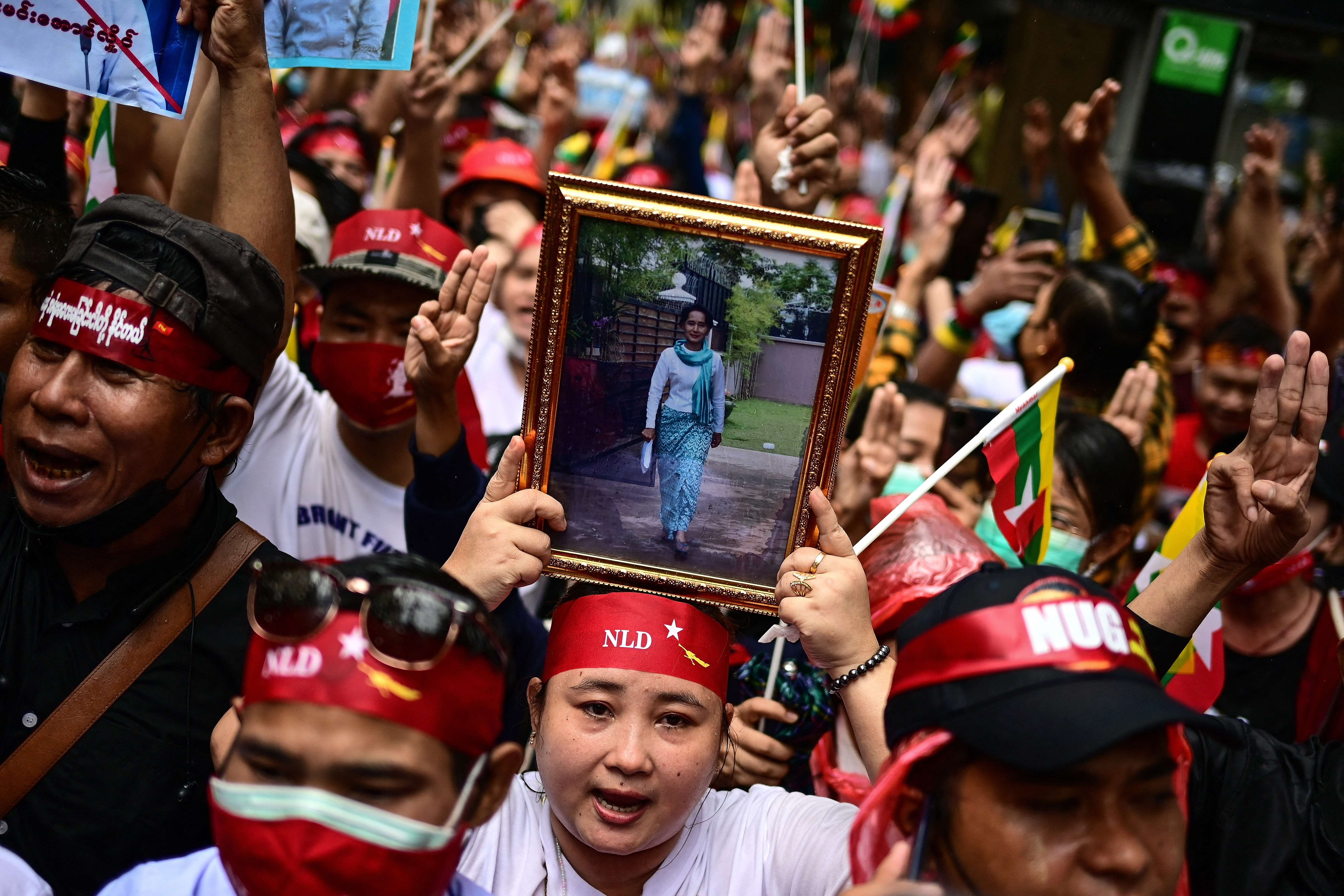 People from Myanmar have continued to protest against the military’s power grab, calling for the restoration of democracy