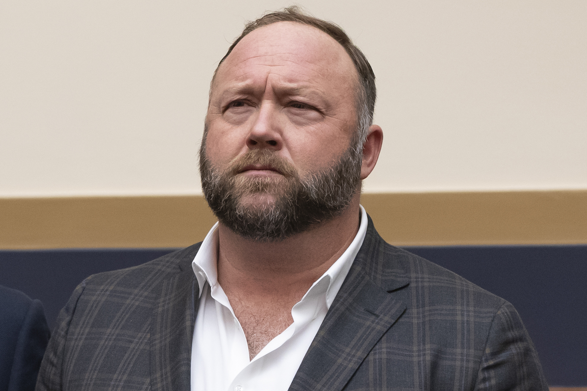 Alex Jones appears at Capitol Hill in Washington DC