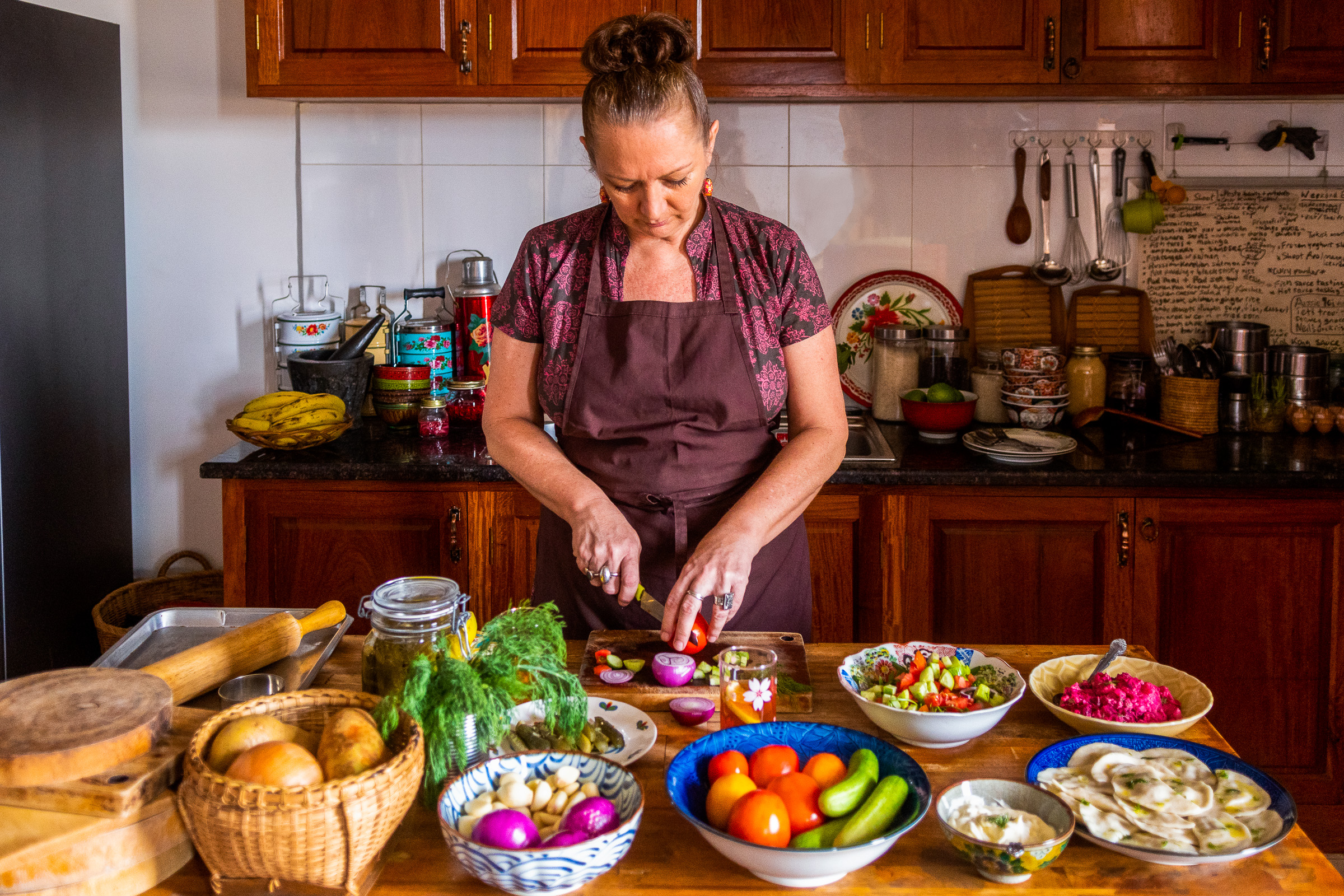 ‘As I tie my apron strings and start working, I can see my grandparents’ backyard’