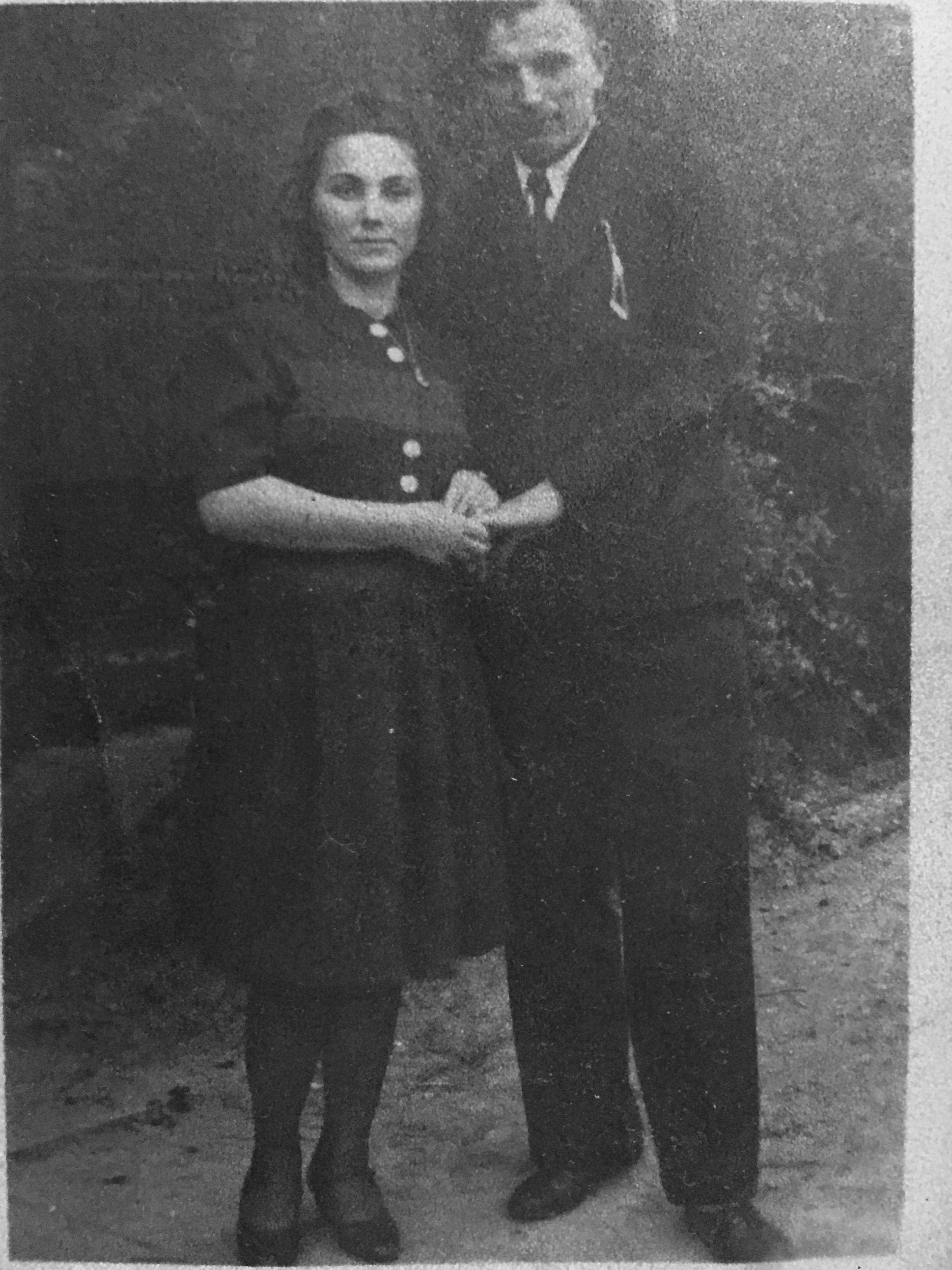 A photo of the writer’s grandmother, Eufrosia, and grandfather, Ivan, taken shortly after World War II [Courtesy of Lara Dunston]