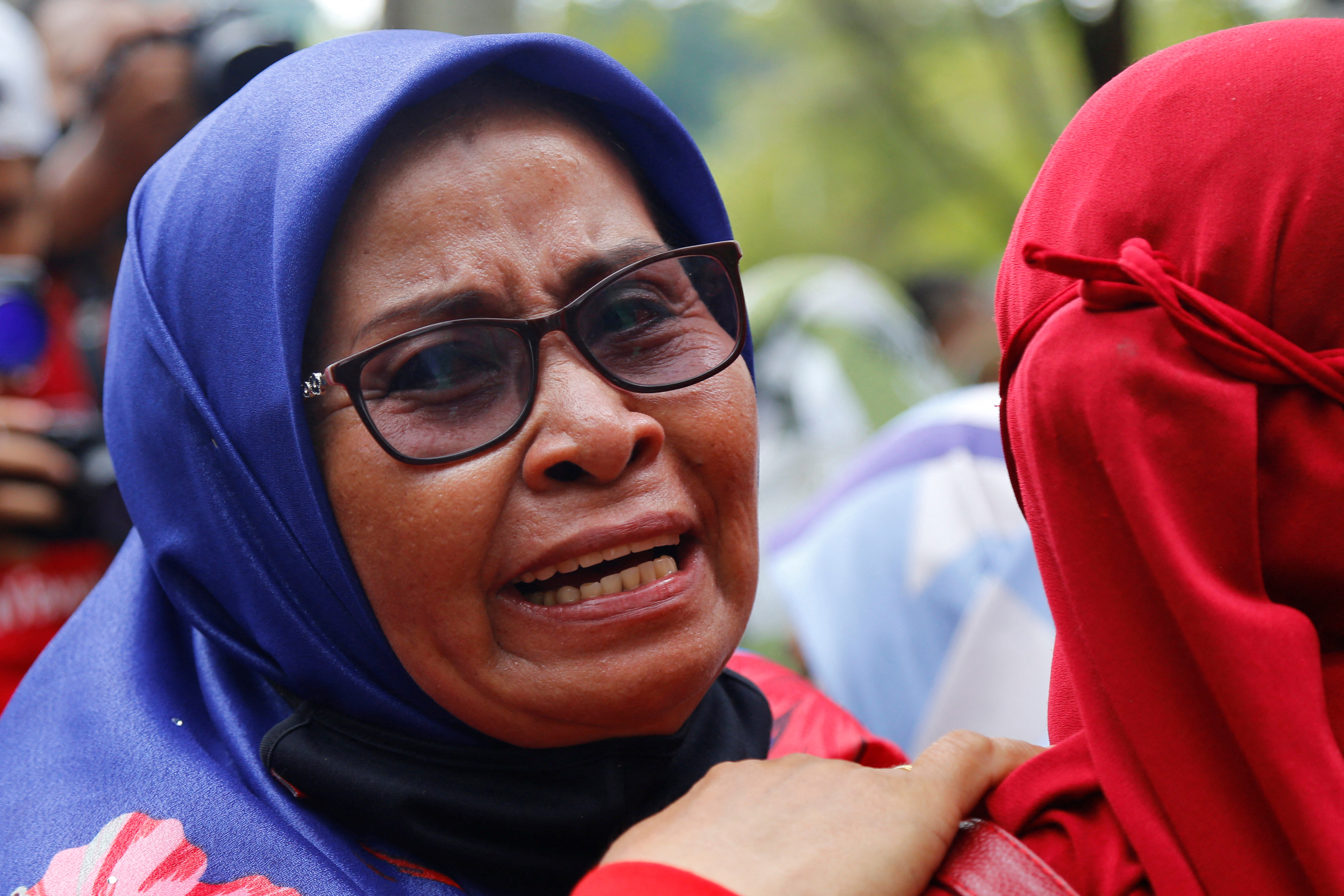 A supporter of former Malaysian Prime Minister Najib Razak.
