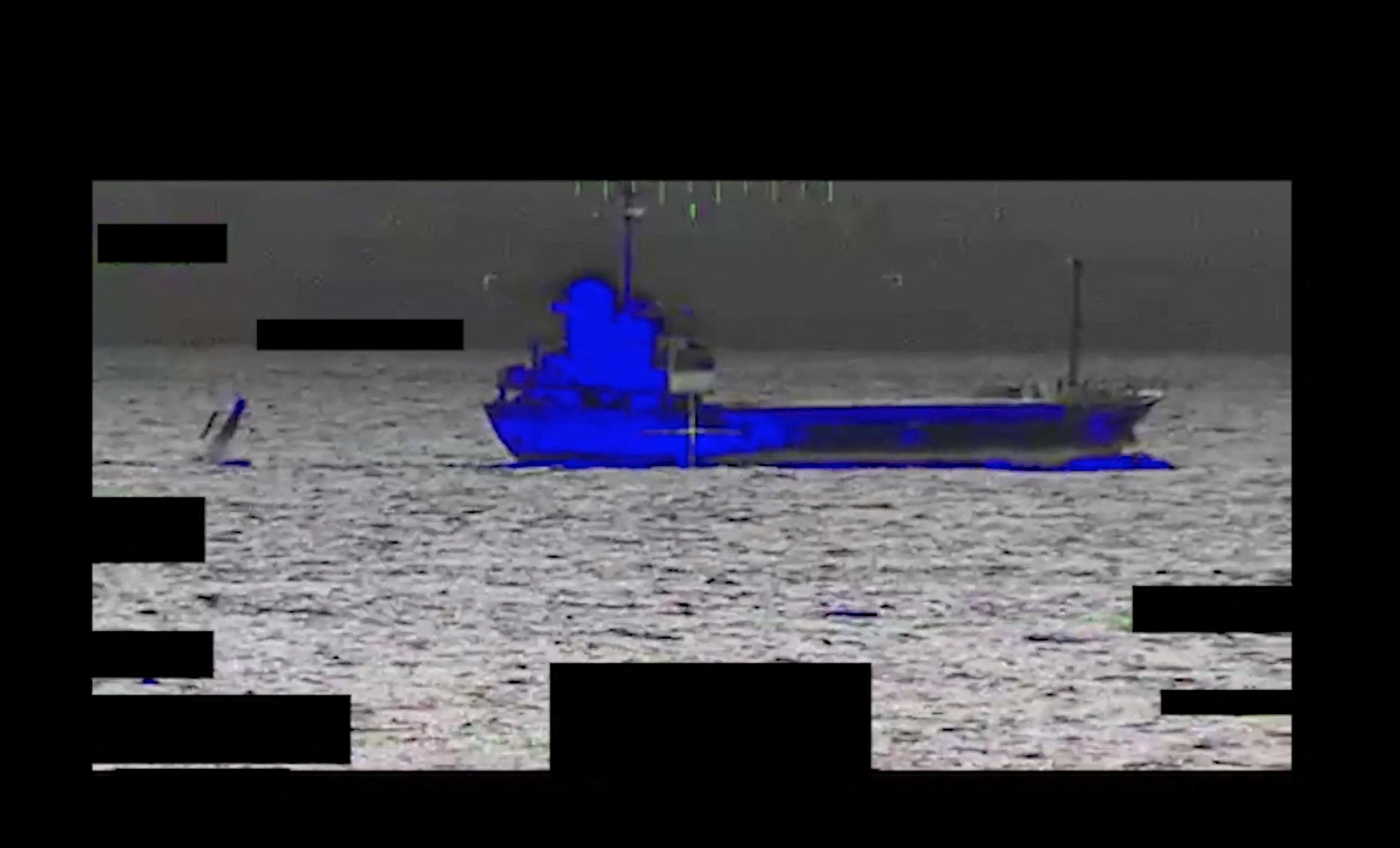 Iran has not acknowledged the incident, which took place in international waters in the Gulf [US Navy handout via Reuters]