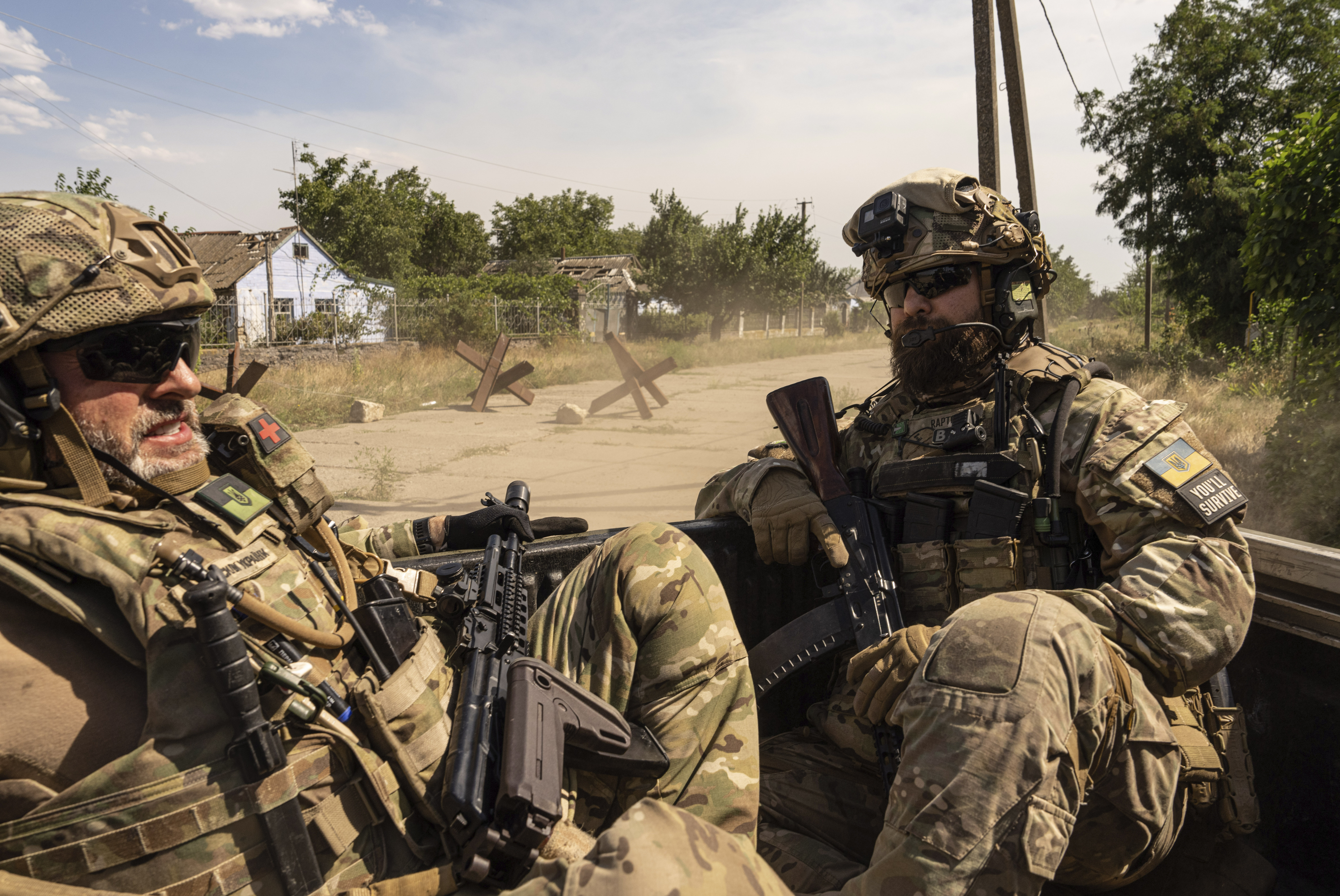 Ukrainian servicemen of "Fireflies" reconnaissance team