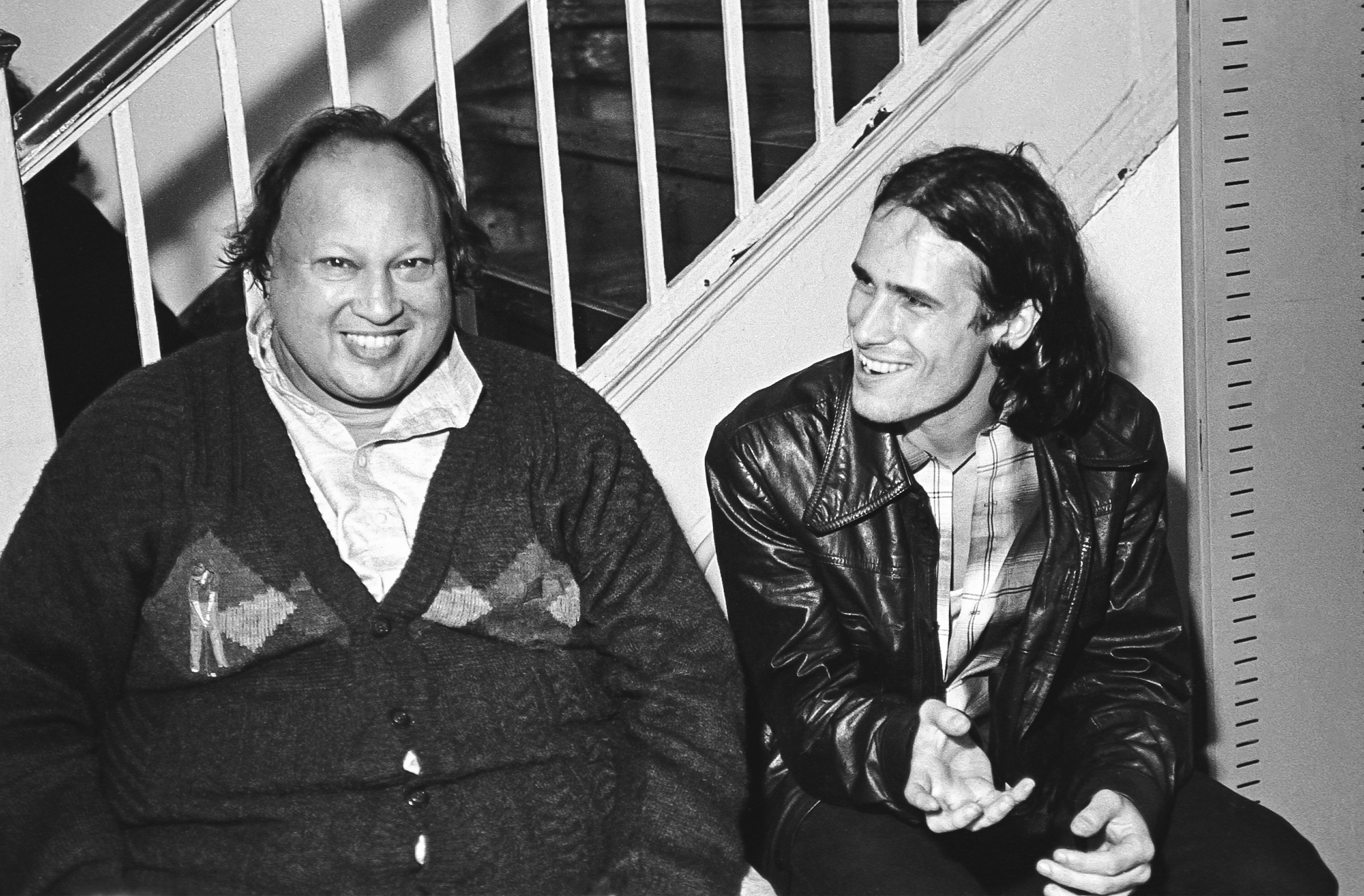 Khan with late American musician Jeff Buckley in New York City. Buckley once said the Pakistani qawwal was his ‘Elvis’