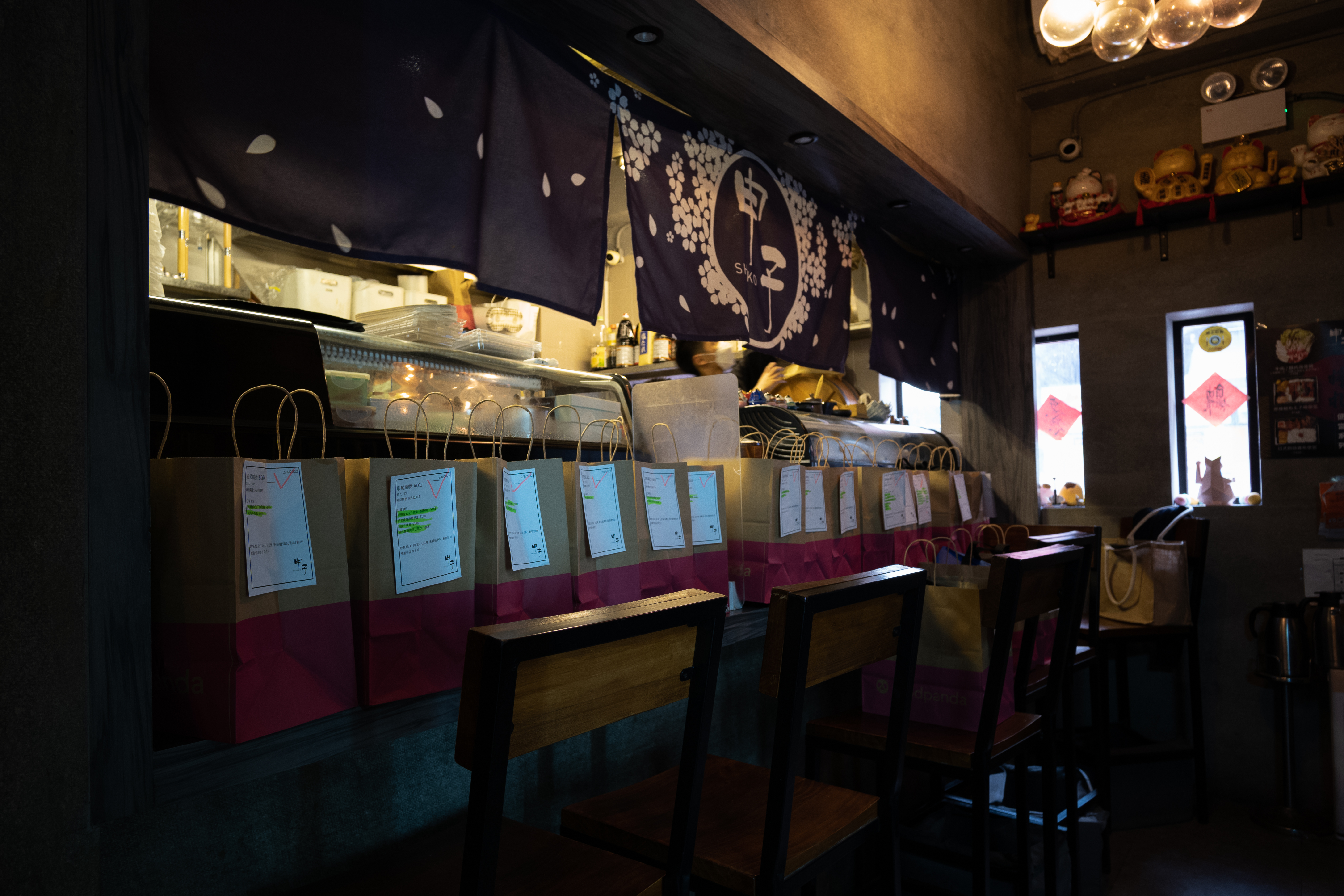 Shinko, a Japanese izakaya, was forced to halt dine-in services at night for 14 days after a customer failed to produce a valid vaccination record during a police raid [Courtesy of Lok-kei Sum]