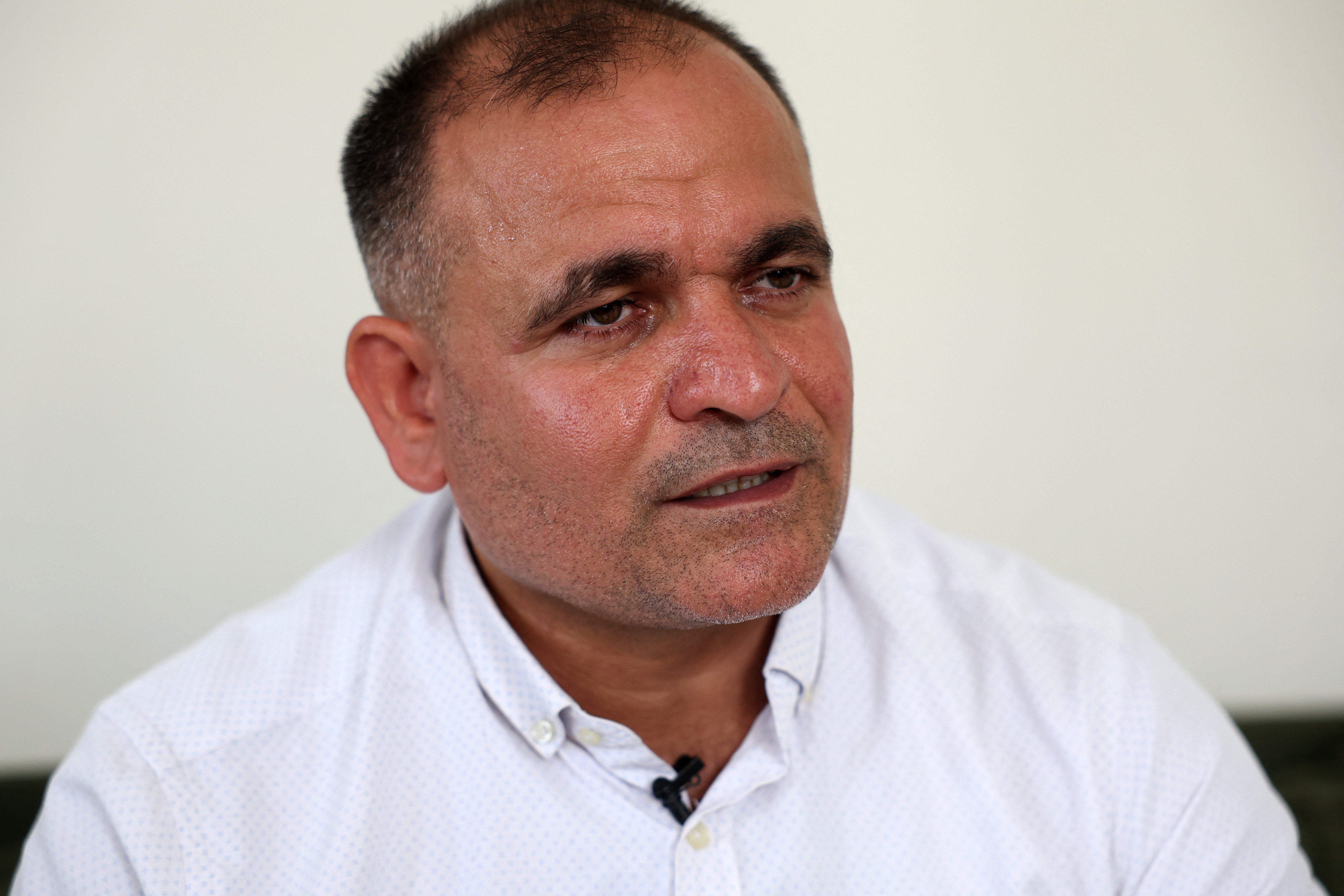 Moatassem Abdel Sater, a 42-year-old former inmate of Sednaya prison on the outskirts of Damascus