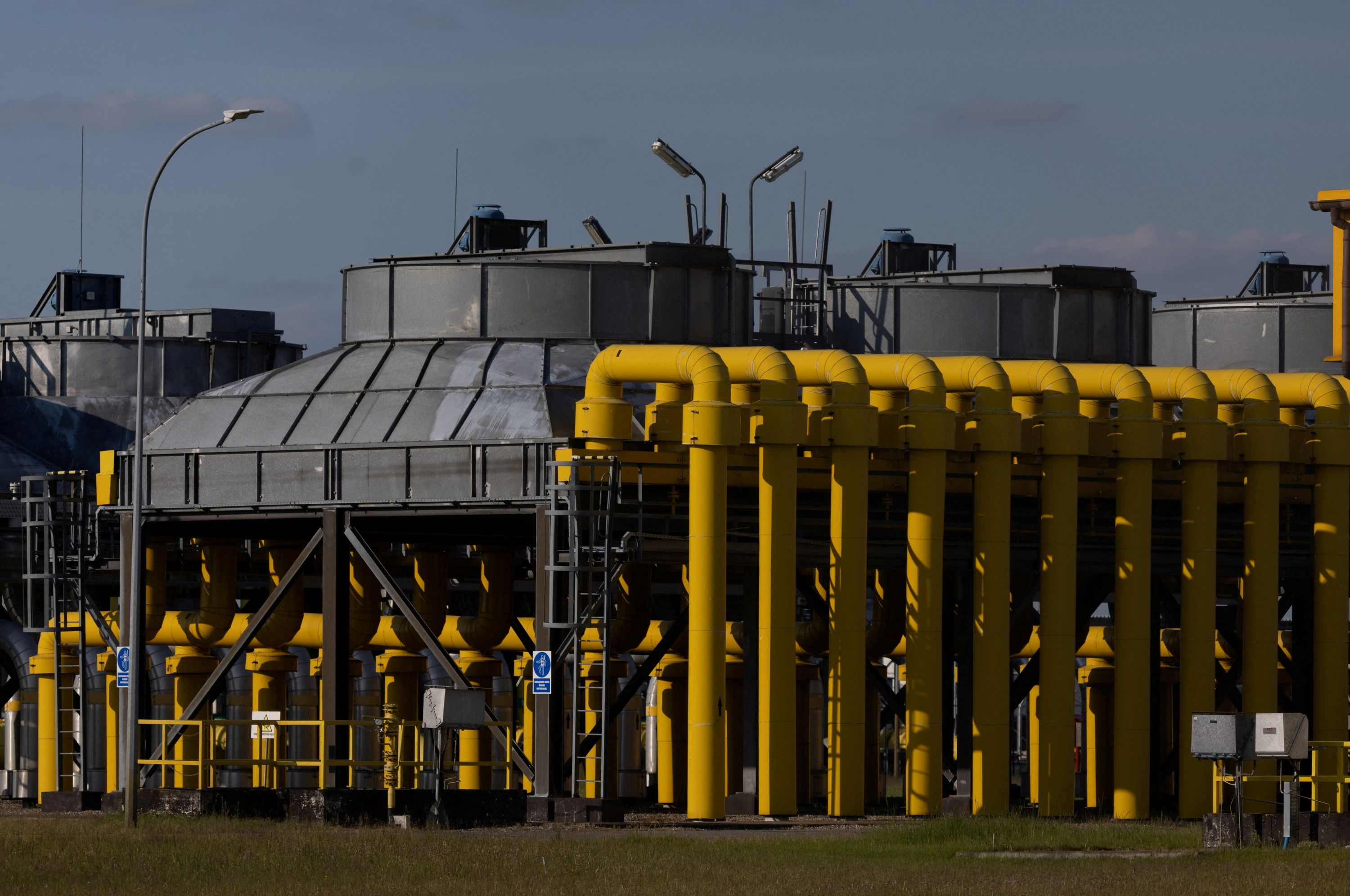 Gas pipes in Poland.