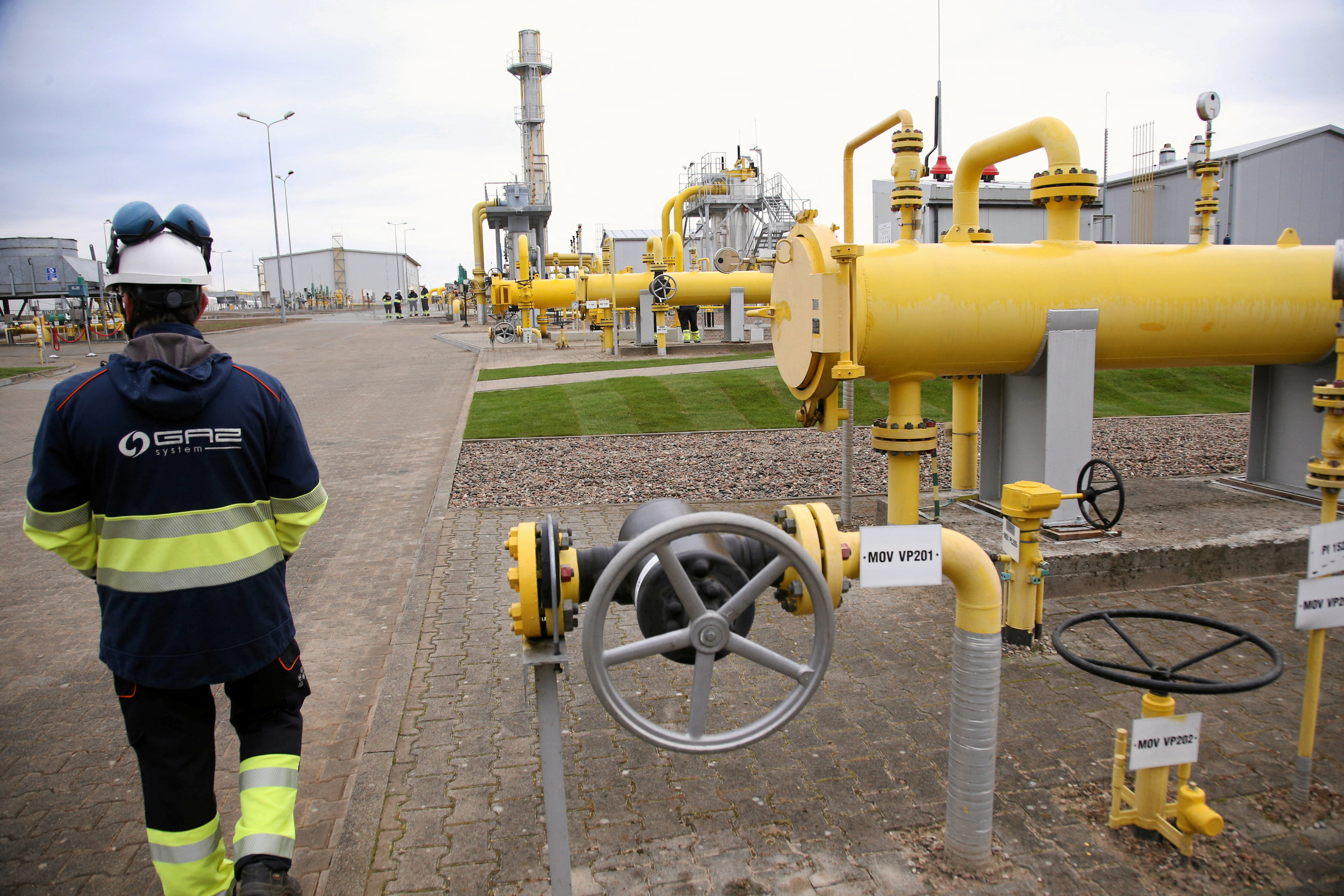 A general view of Goleniow Gas Compressor Station during opening of the Baltic Pipe gas pipeline between Norway, Denmark and Poland.