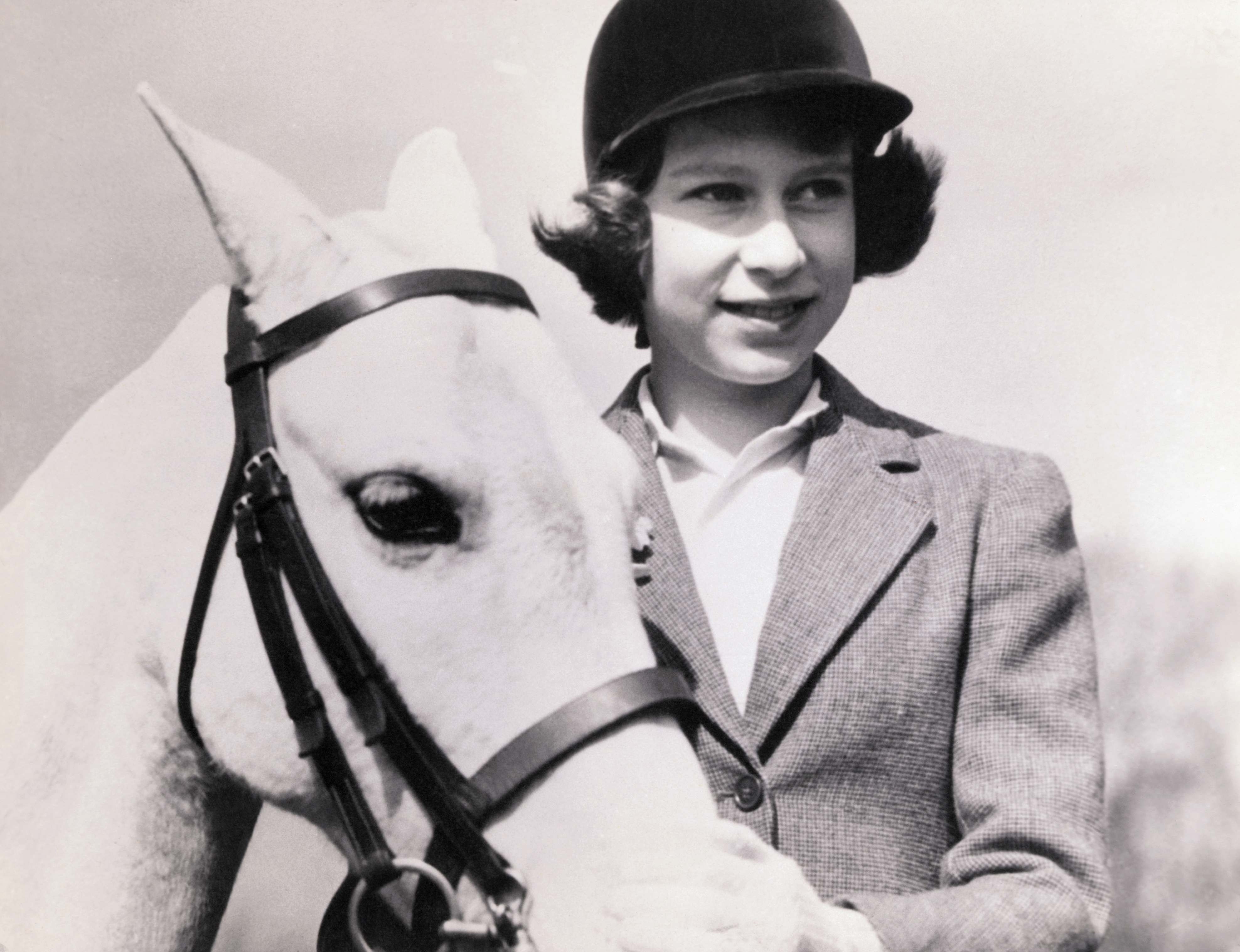 Crown Princess Elizabeth of Great Britain, later Queen Elizabeth II, with her pony, at age 10 [Getty Images]