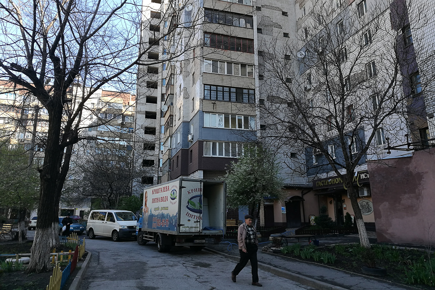 Ukraine’s president, Volodymyr Zelenskyy, grew up in a Russian-speaking Jewish family in the southeastern city of Kryvyi Rih. His home is pictured here