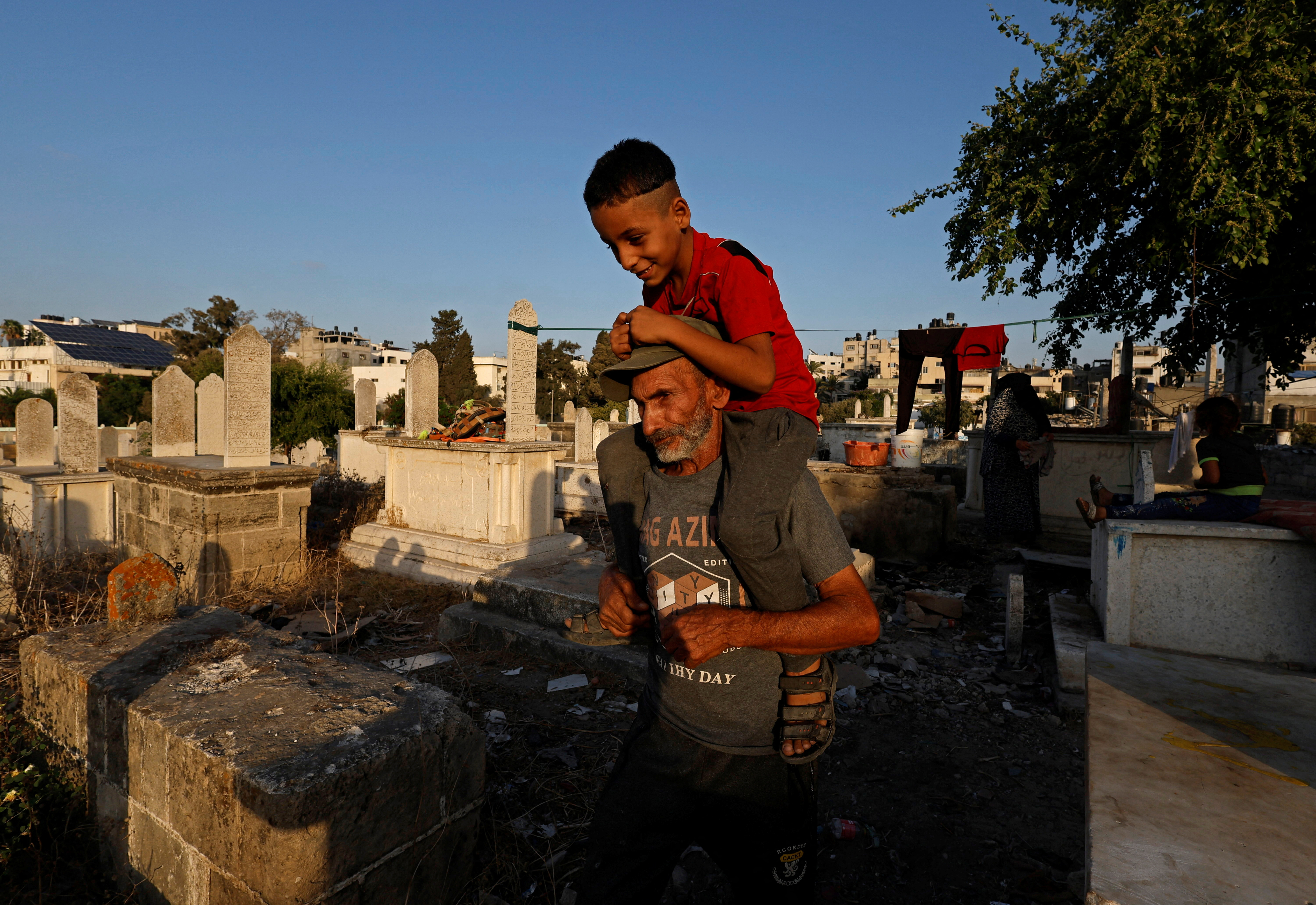 the densely populated Gaza Strip