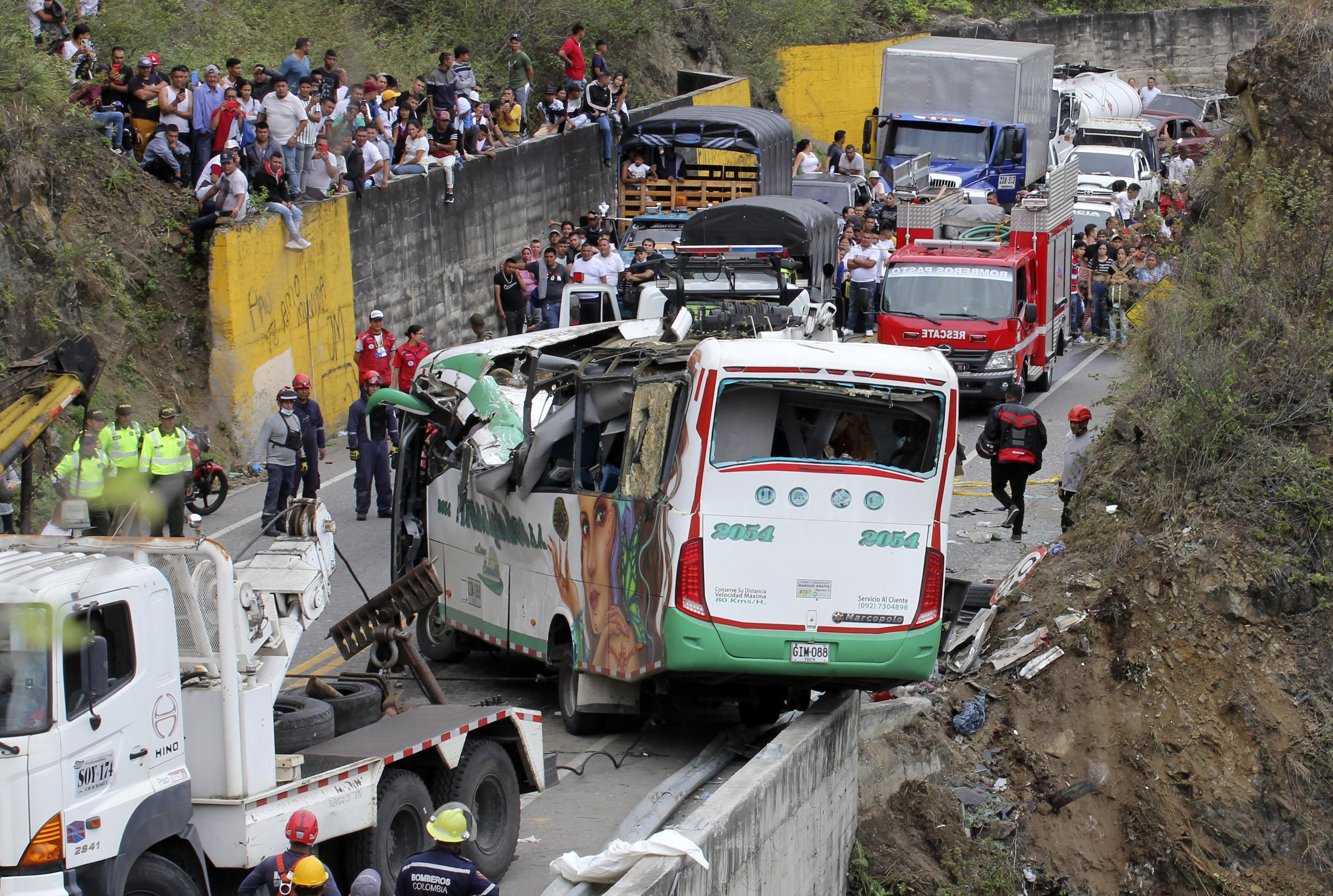 At least 20 people died and 15 others suffered injuries on Saturday in the accident