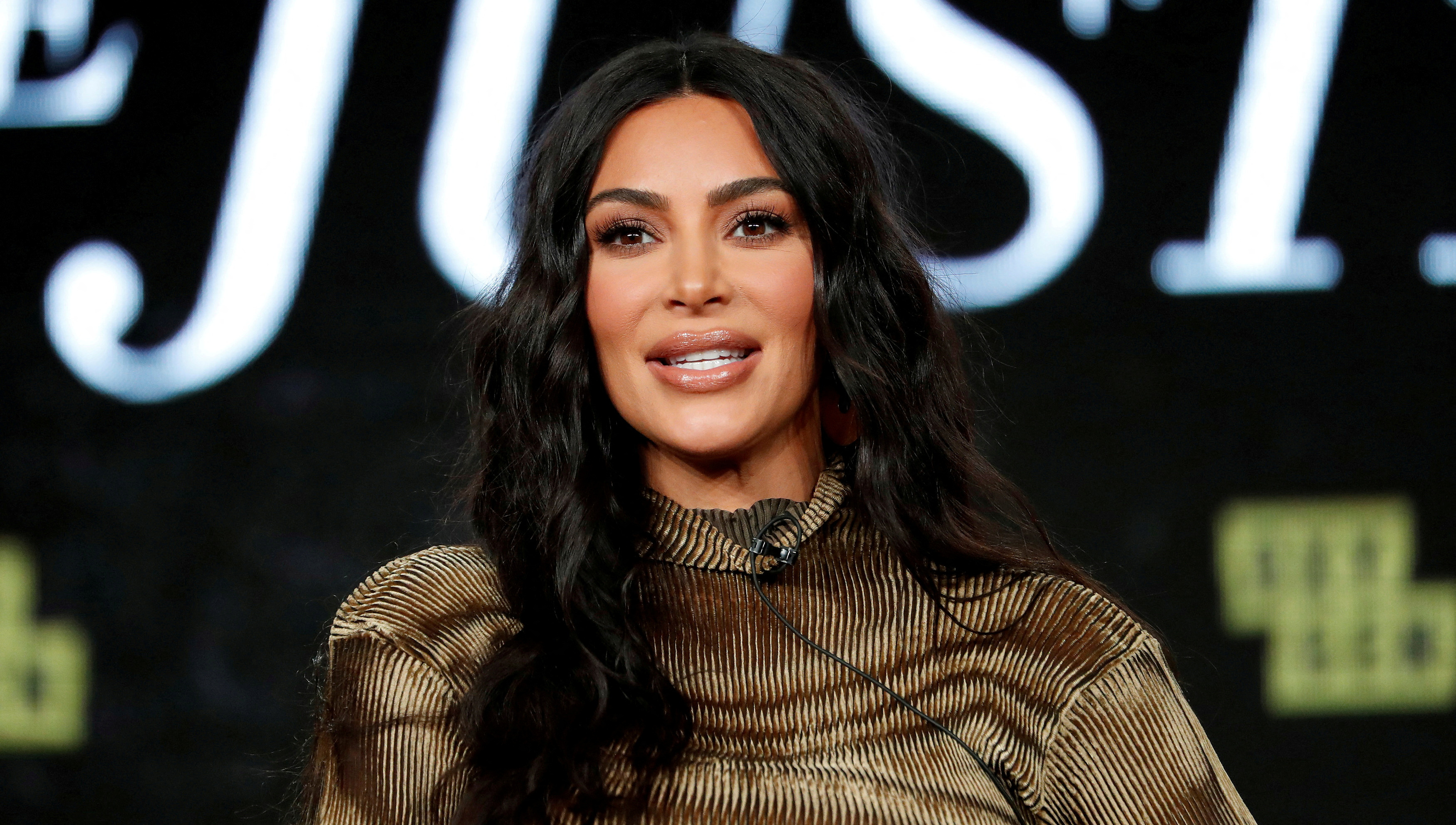 Television personality Kim Kardashian attends a panel for the documentary "Kim Kardashian West: The Justice Project" during the Winter TCA (Television Critics Association) Press Tour in Pasadena, California, U.S.