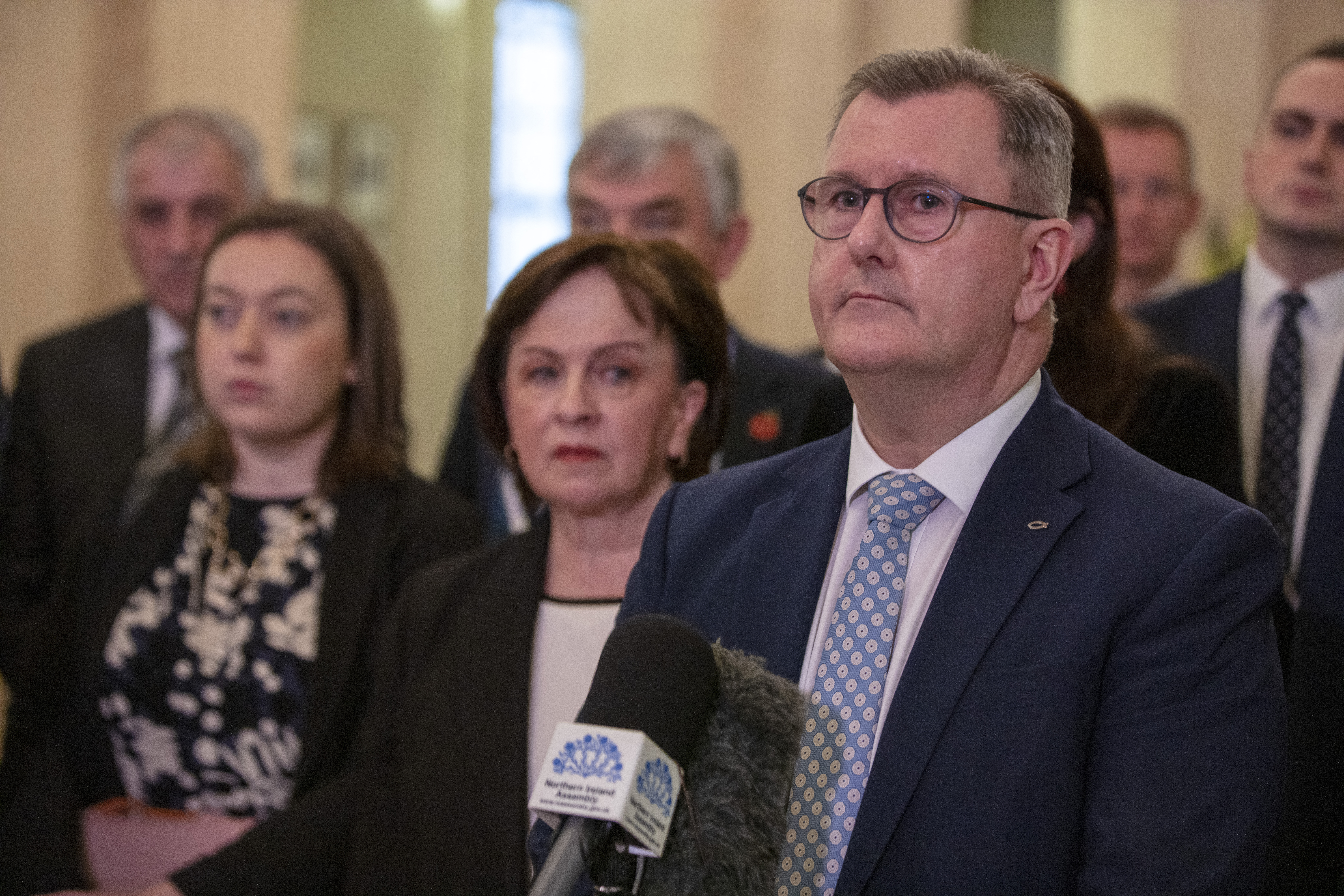 Northern Ireland’s DUP leader Jeffrey Donaldson