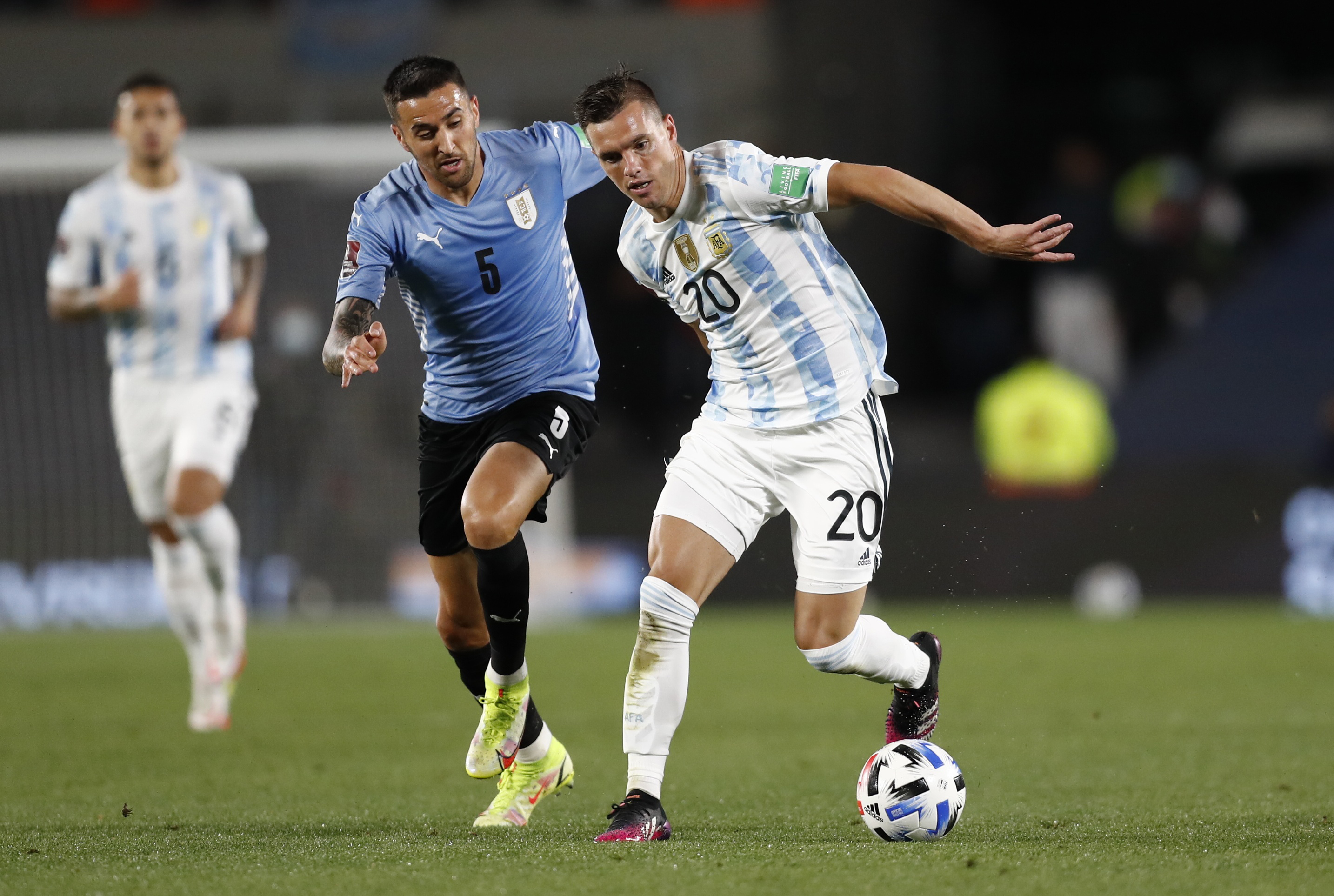 Giovani Lo Celso had struck up a good partnership with Messi for Argentina REUTERS/Agustin Marcarian