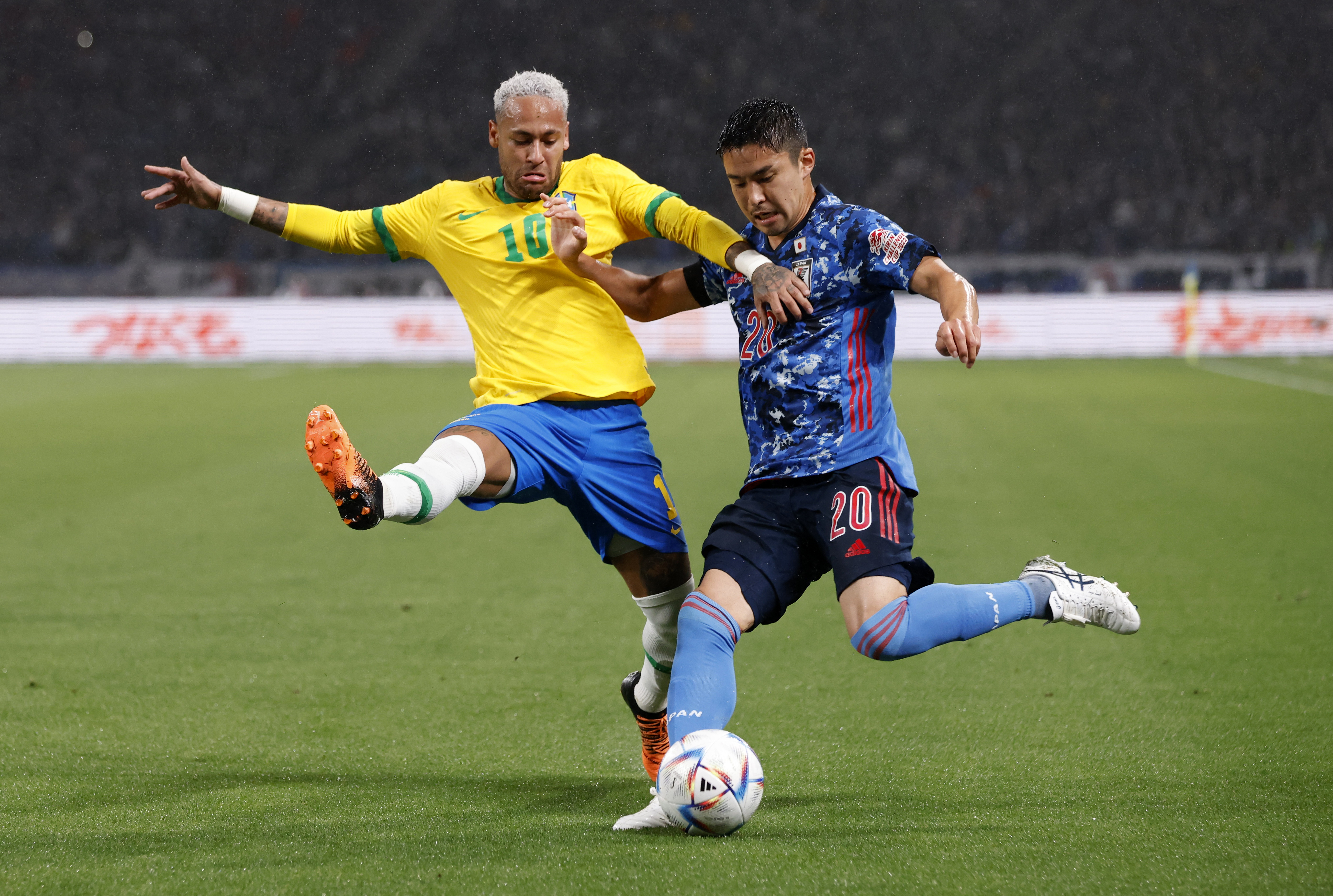 Yuta Nakayama in action against Brazil in a friendly earlier this year REUTERS/Issei Kato