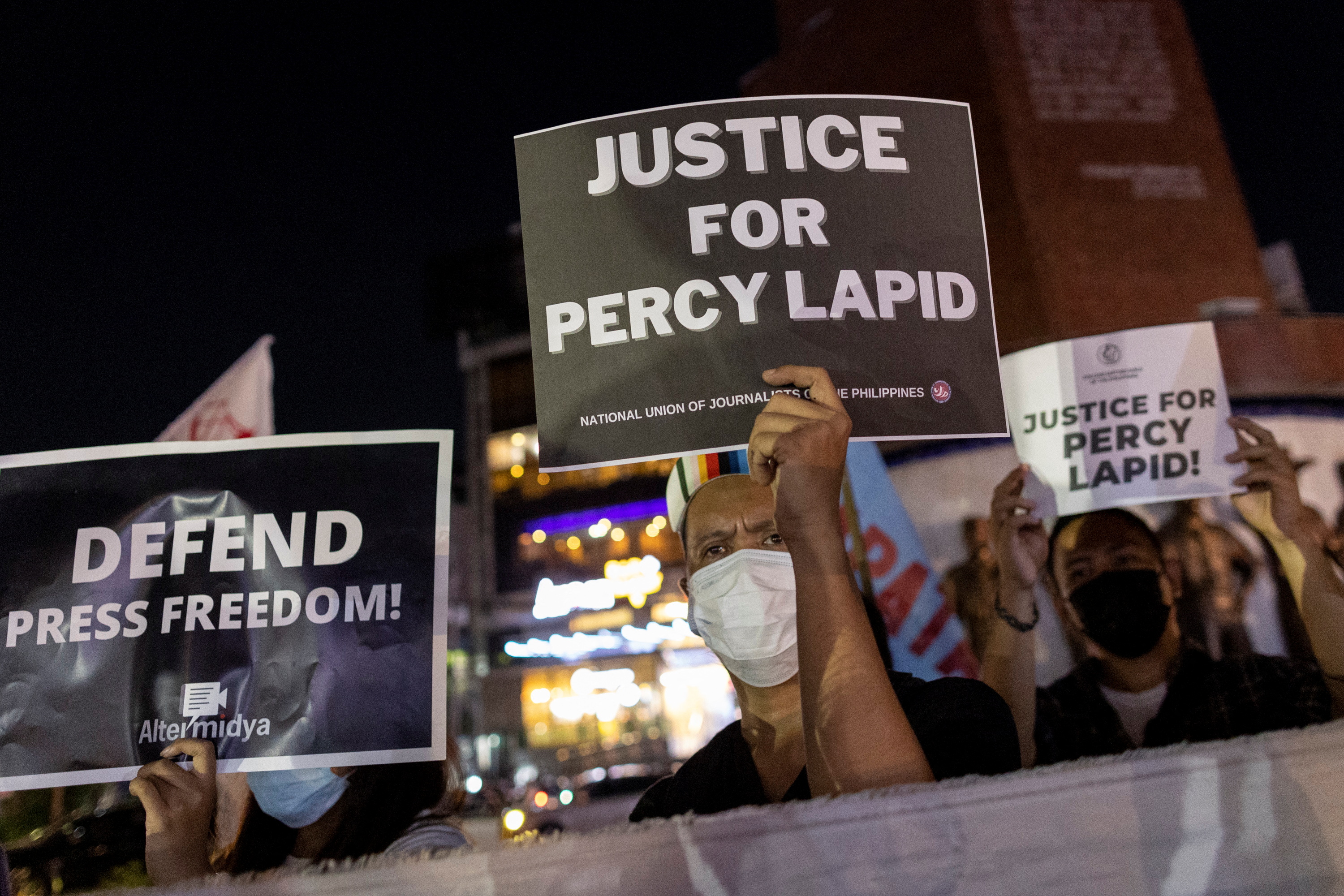 Journalists and activists call for justice and protection of media workers in Manila