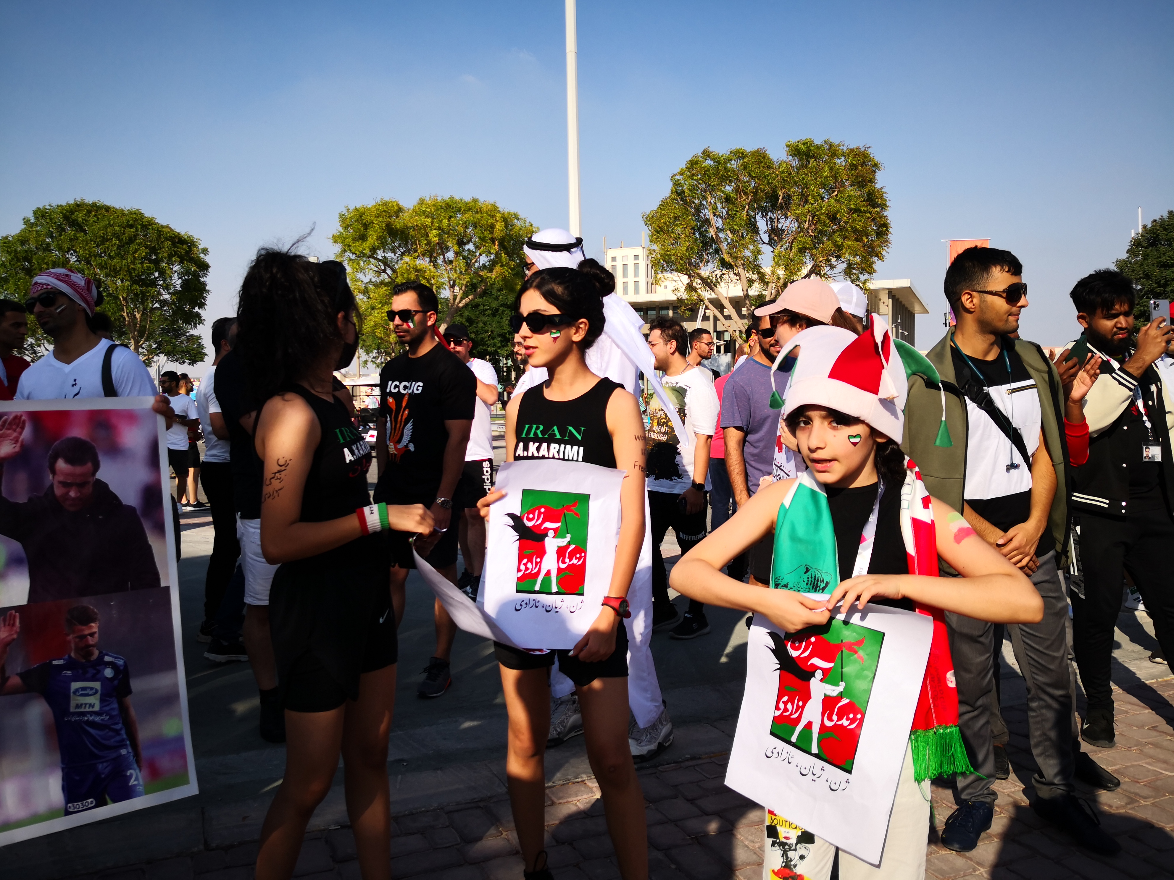 iran protests in qatar