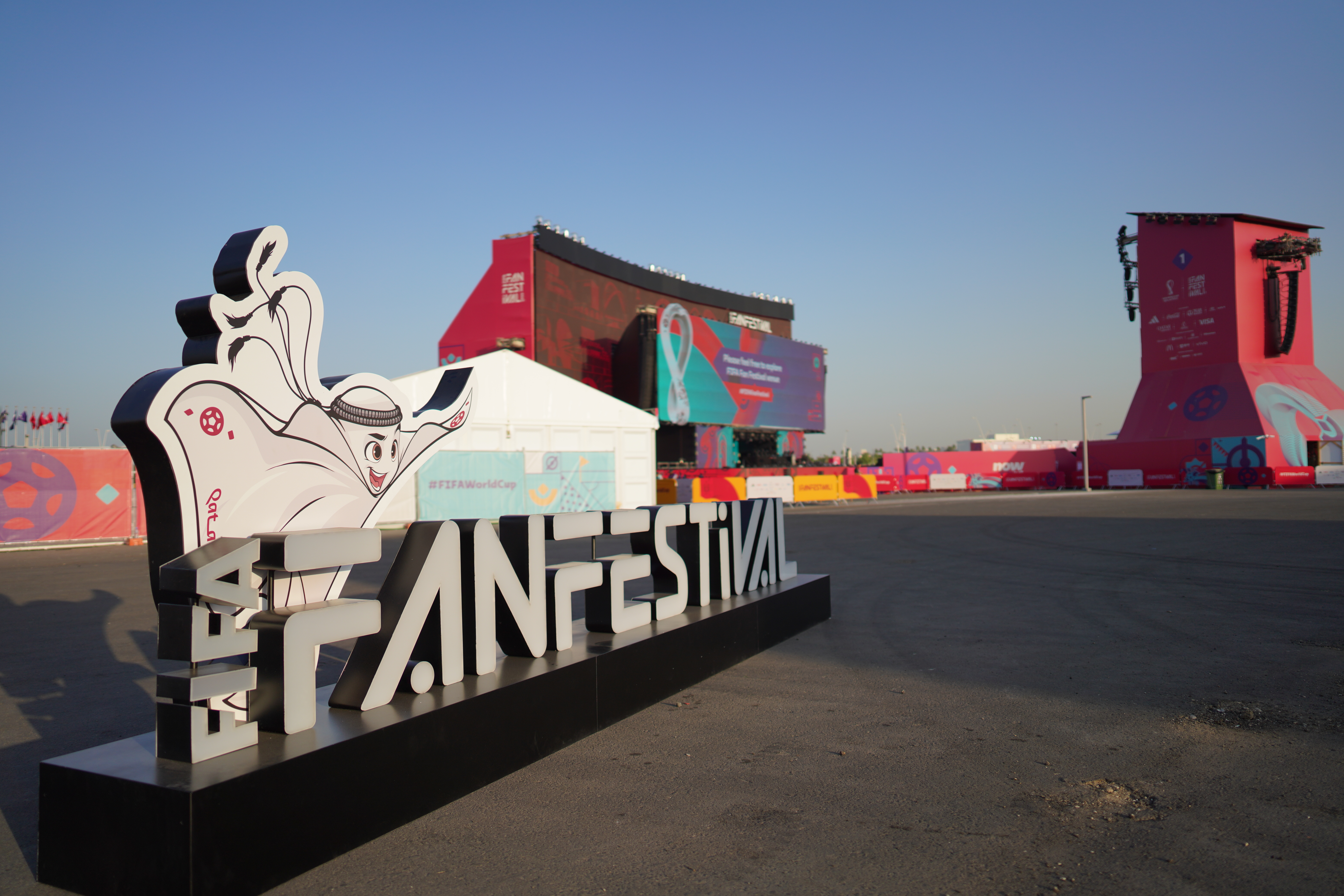 fan festival large sign