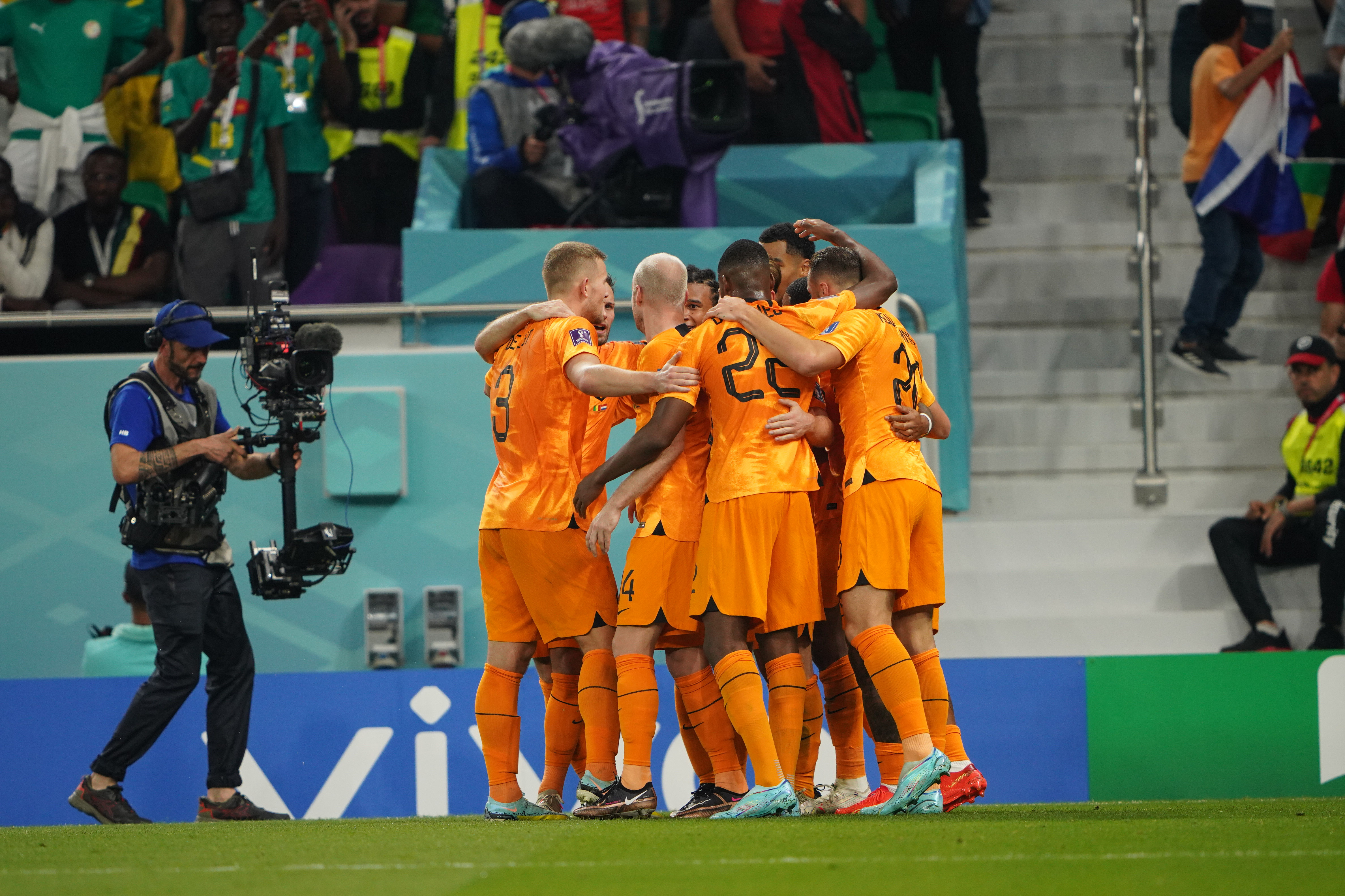 Cody Gakpo scores for the Netherlands