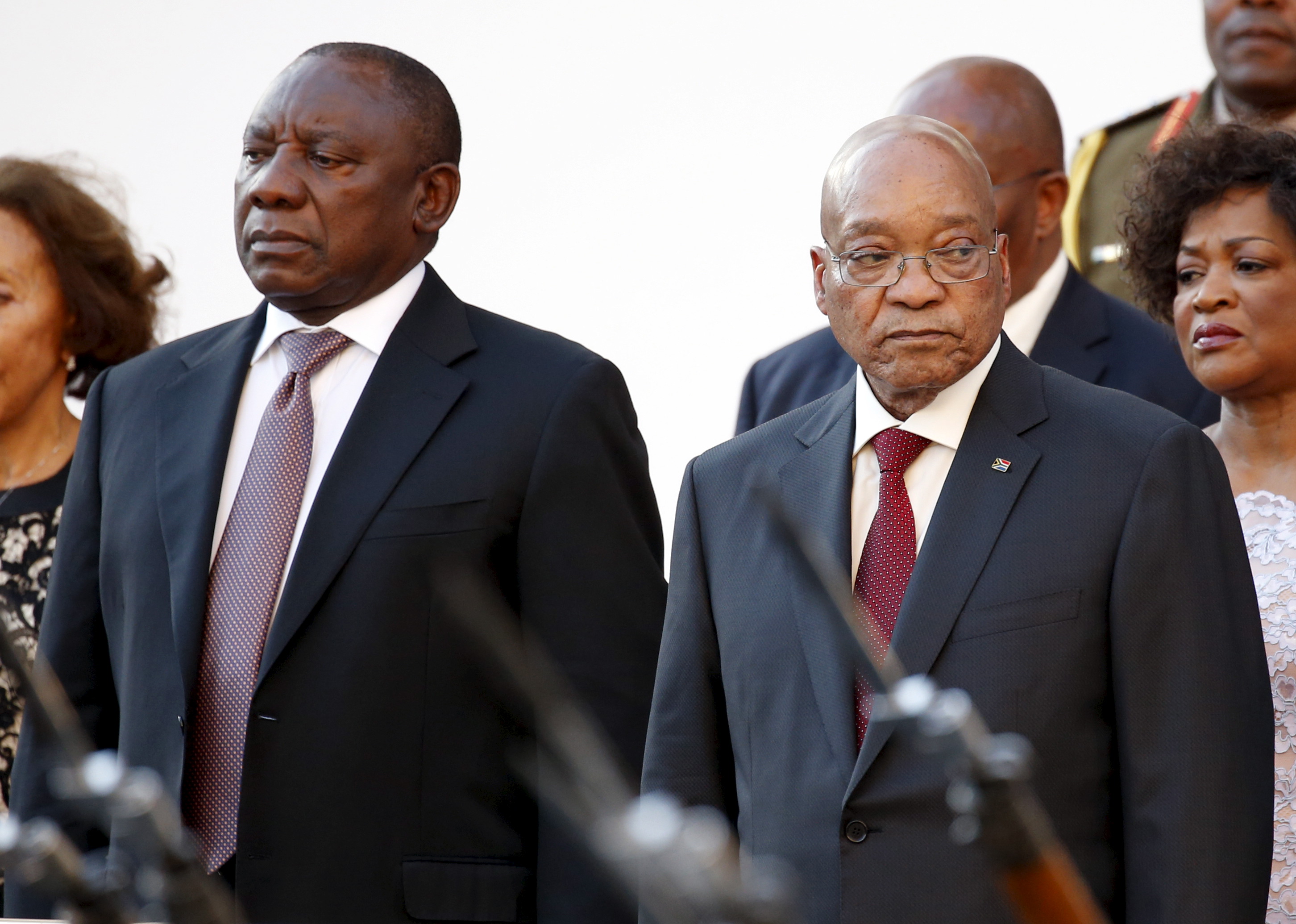 Cyril Ramaphosa and Jacob Zuma