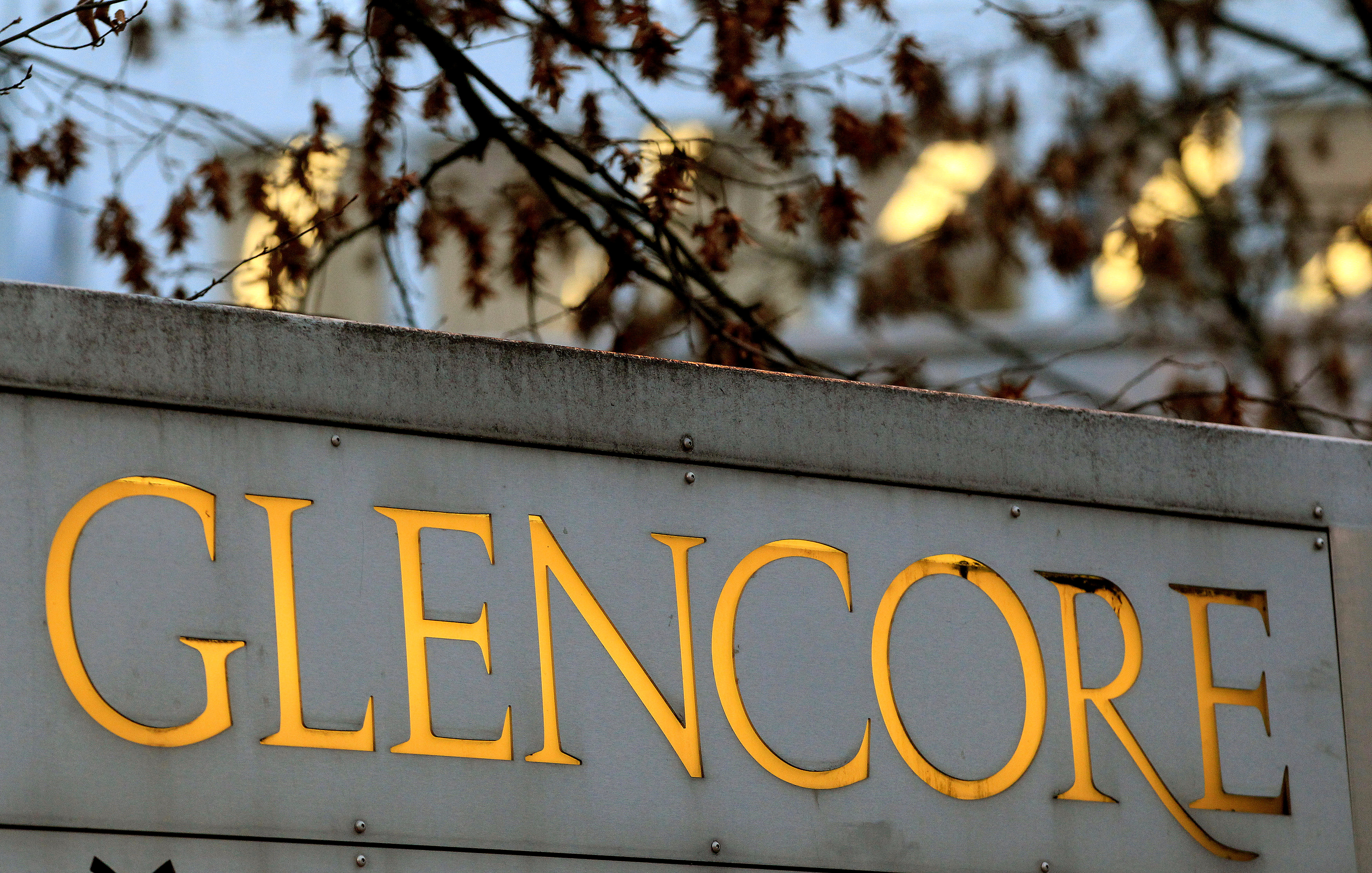Glencore sign