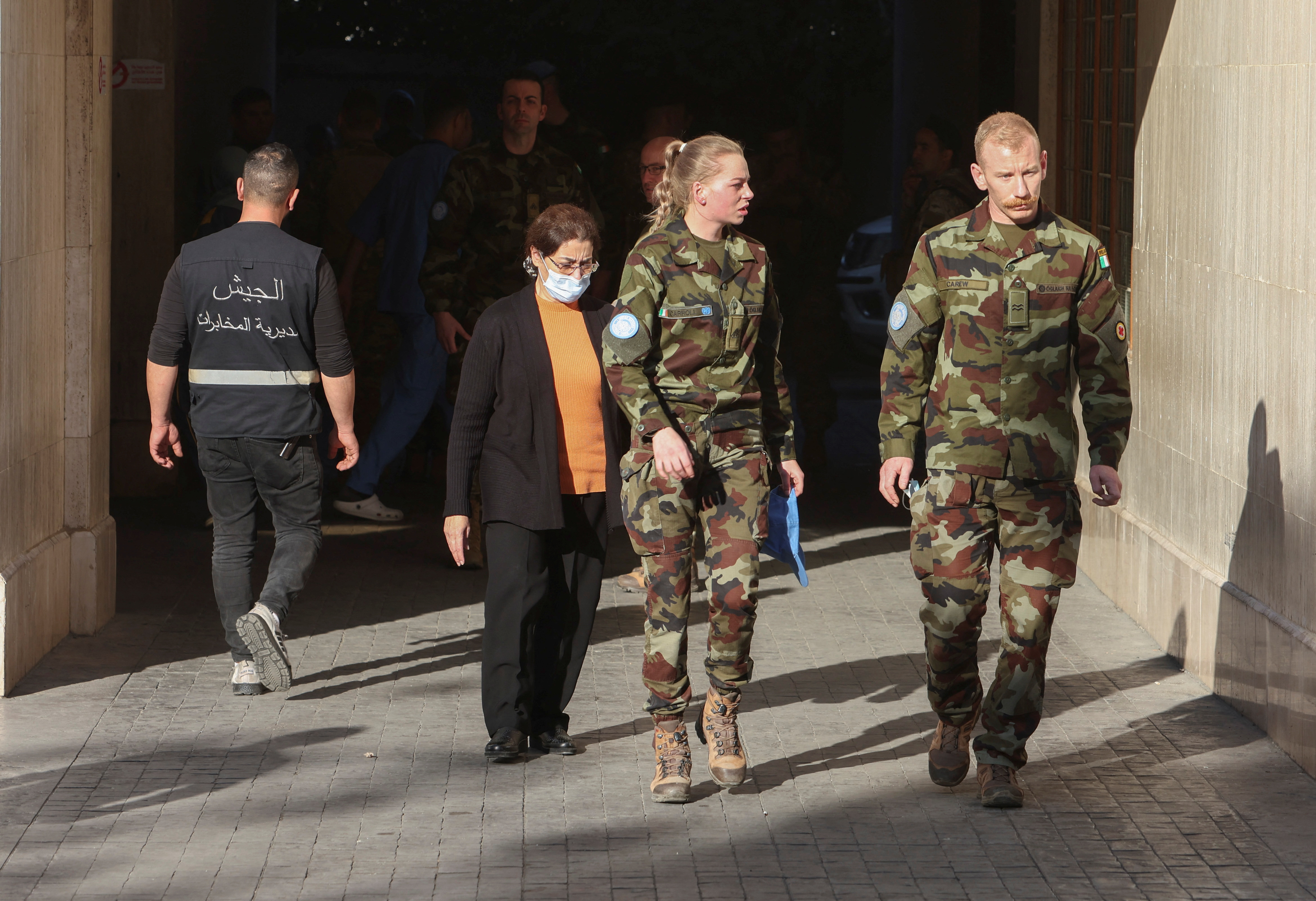 Irish peacekeepers from the United Nations Interim Force in Lebanon