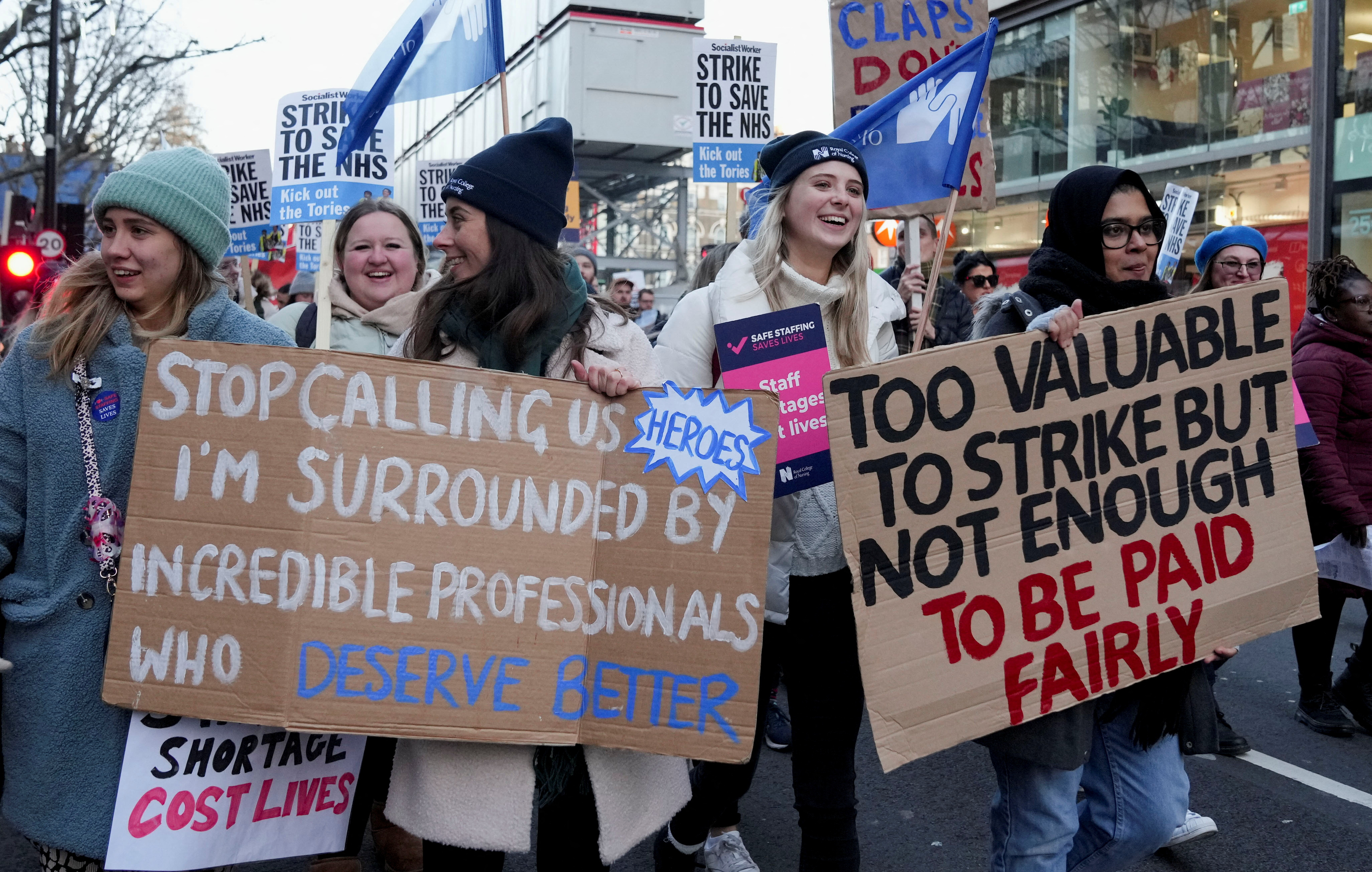UK Prime Minister Rishi Sunak has refused to negotiate over pay and working conditions for nurses at the National Health Service