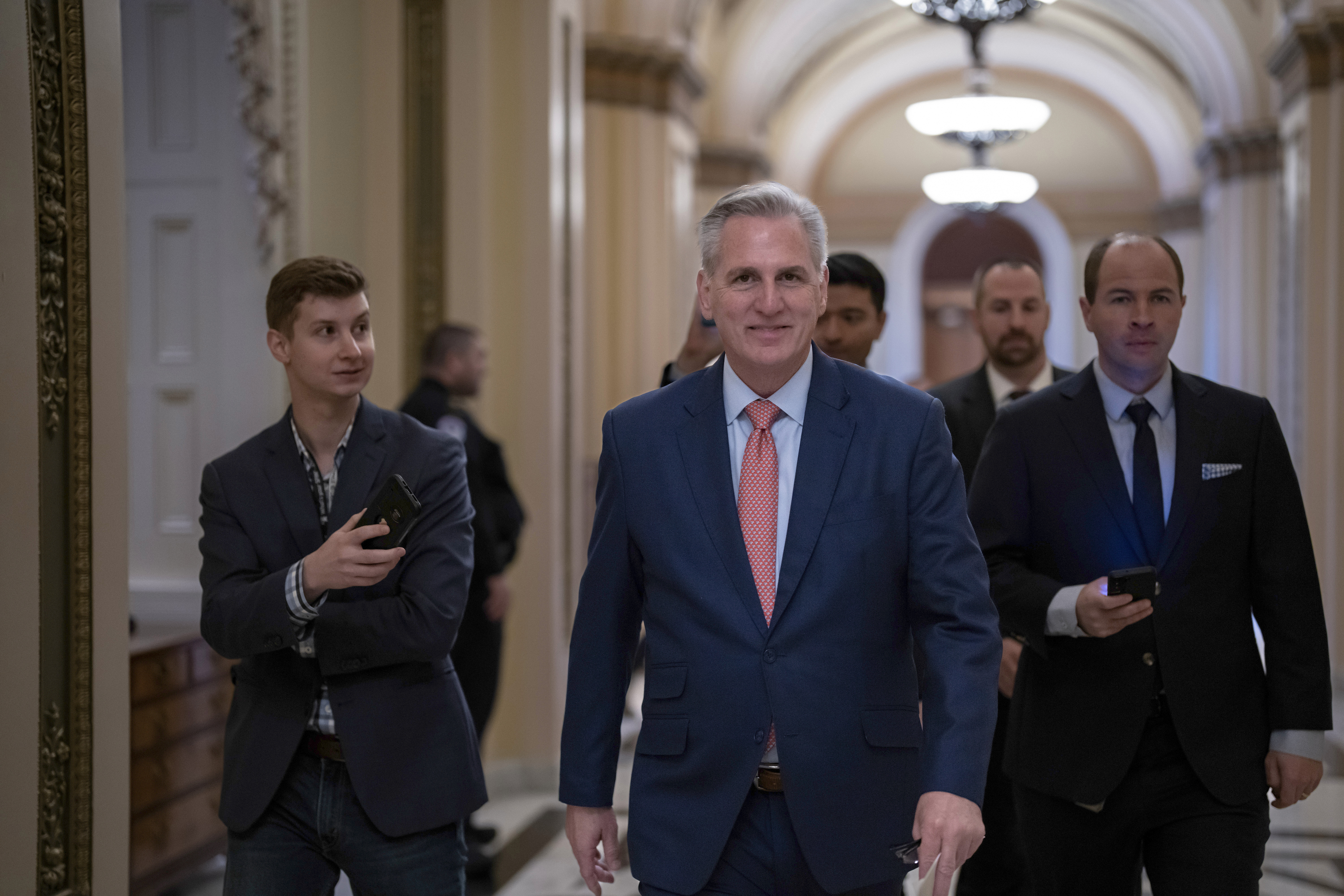 Republican Kevin McCarthy enters Congress on December 23, 2022