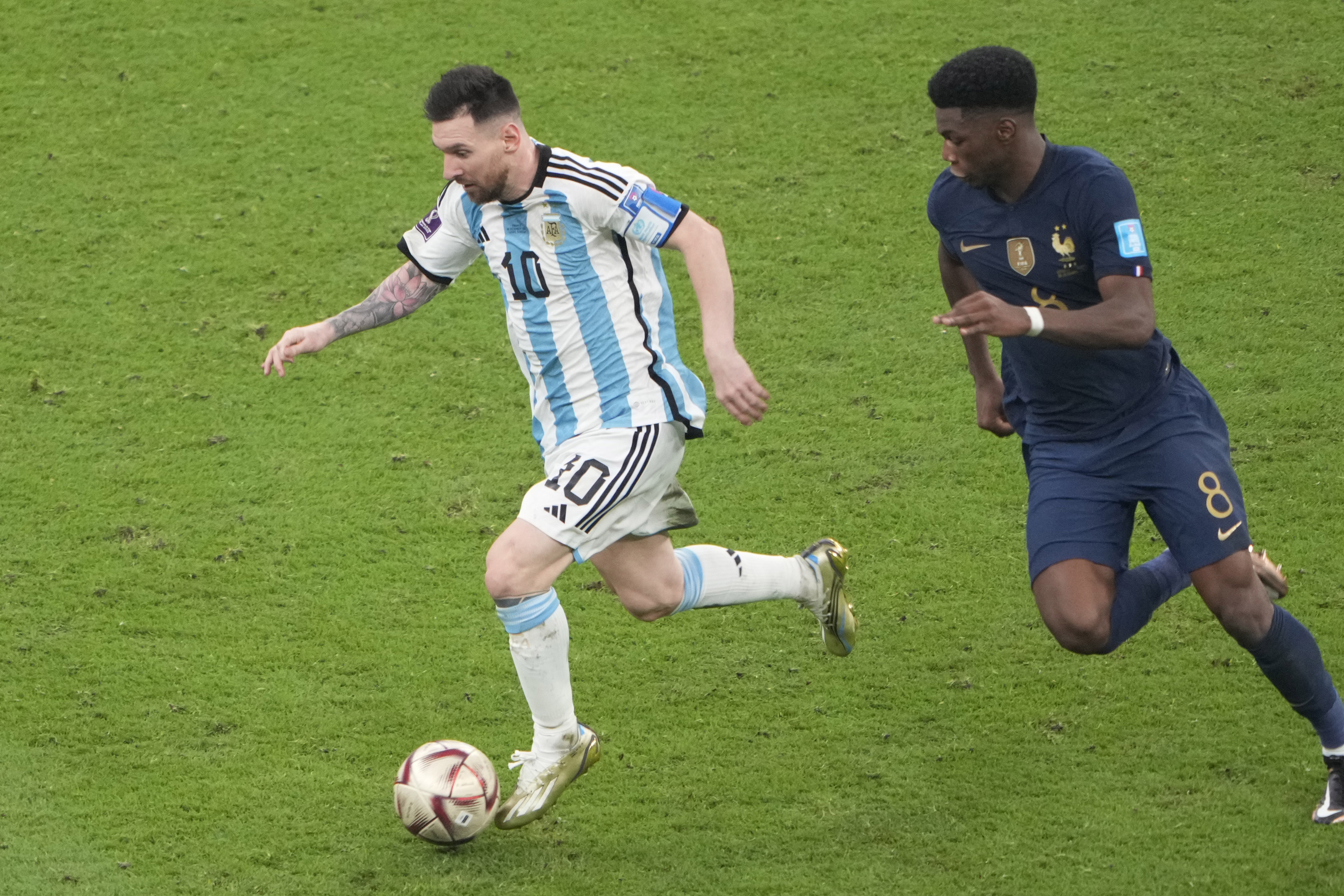 Lionel Messi in action
