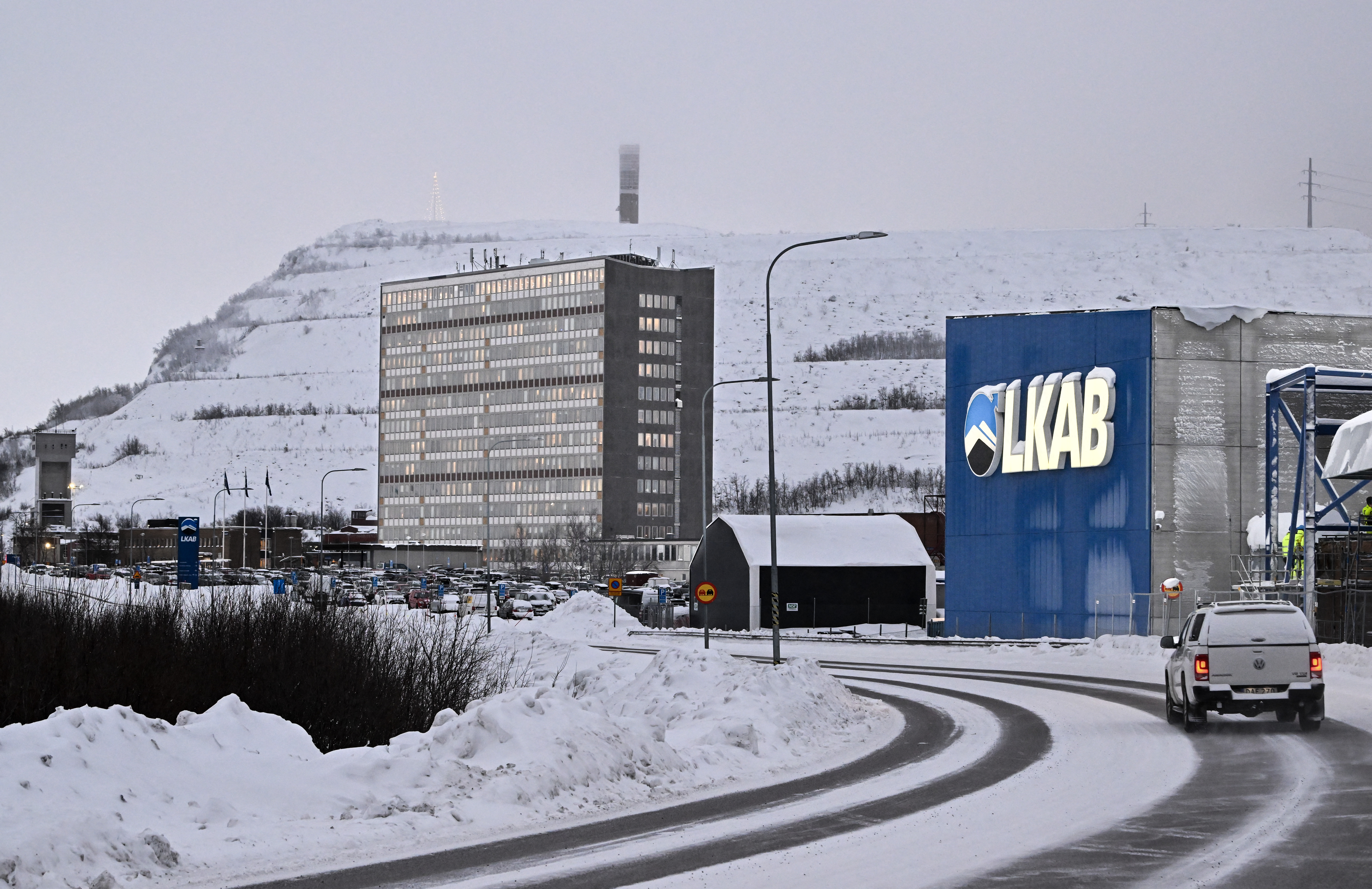 A view of the iron mine of the state-owned Swedish mining company LKAB in Kiruna