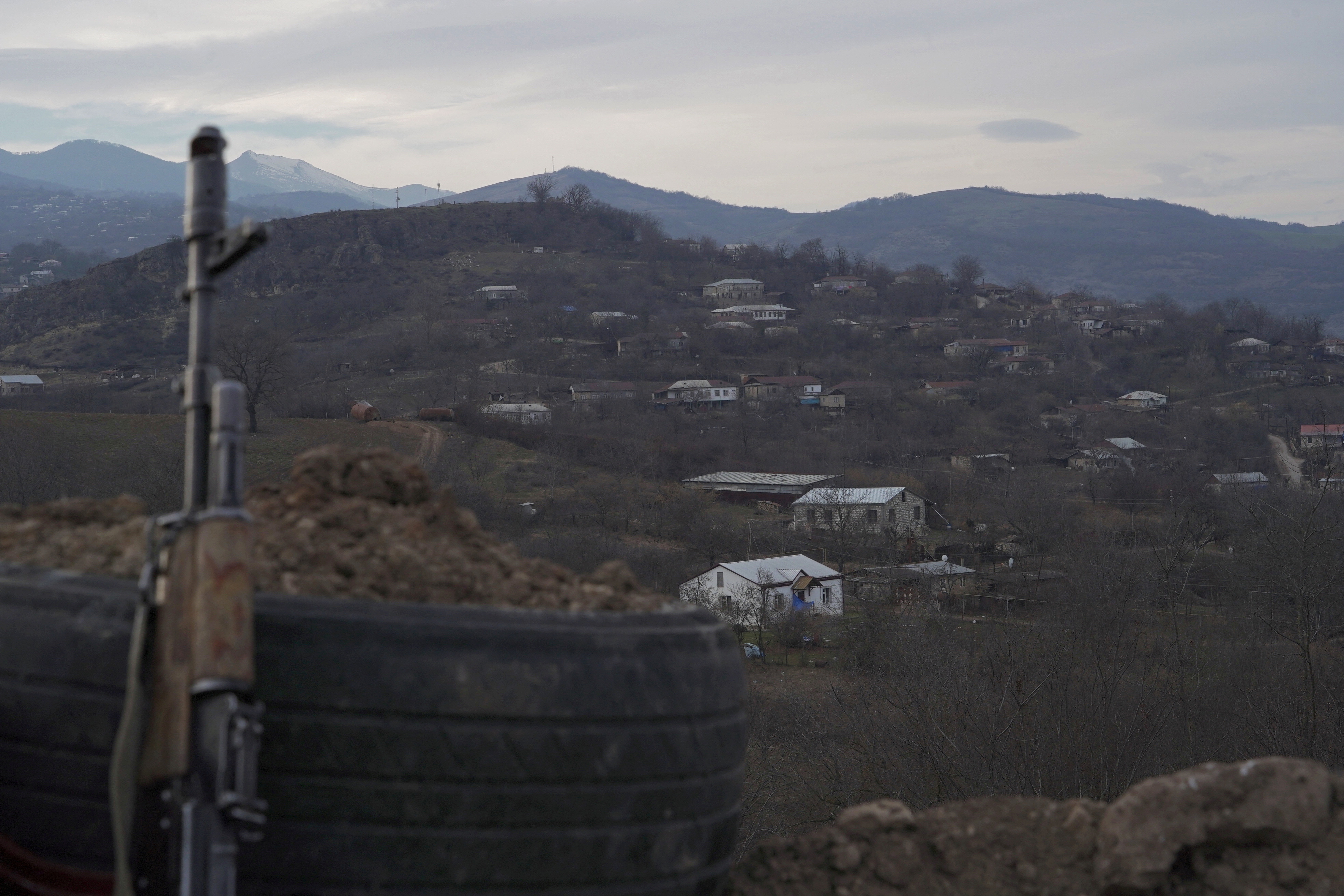 The village of Taghavard in Nagorno-Karabakh was divided between Azerbaijan and Armenia after the Second Nagorno-Karbakh War in 2020