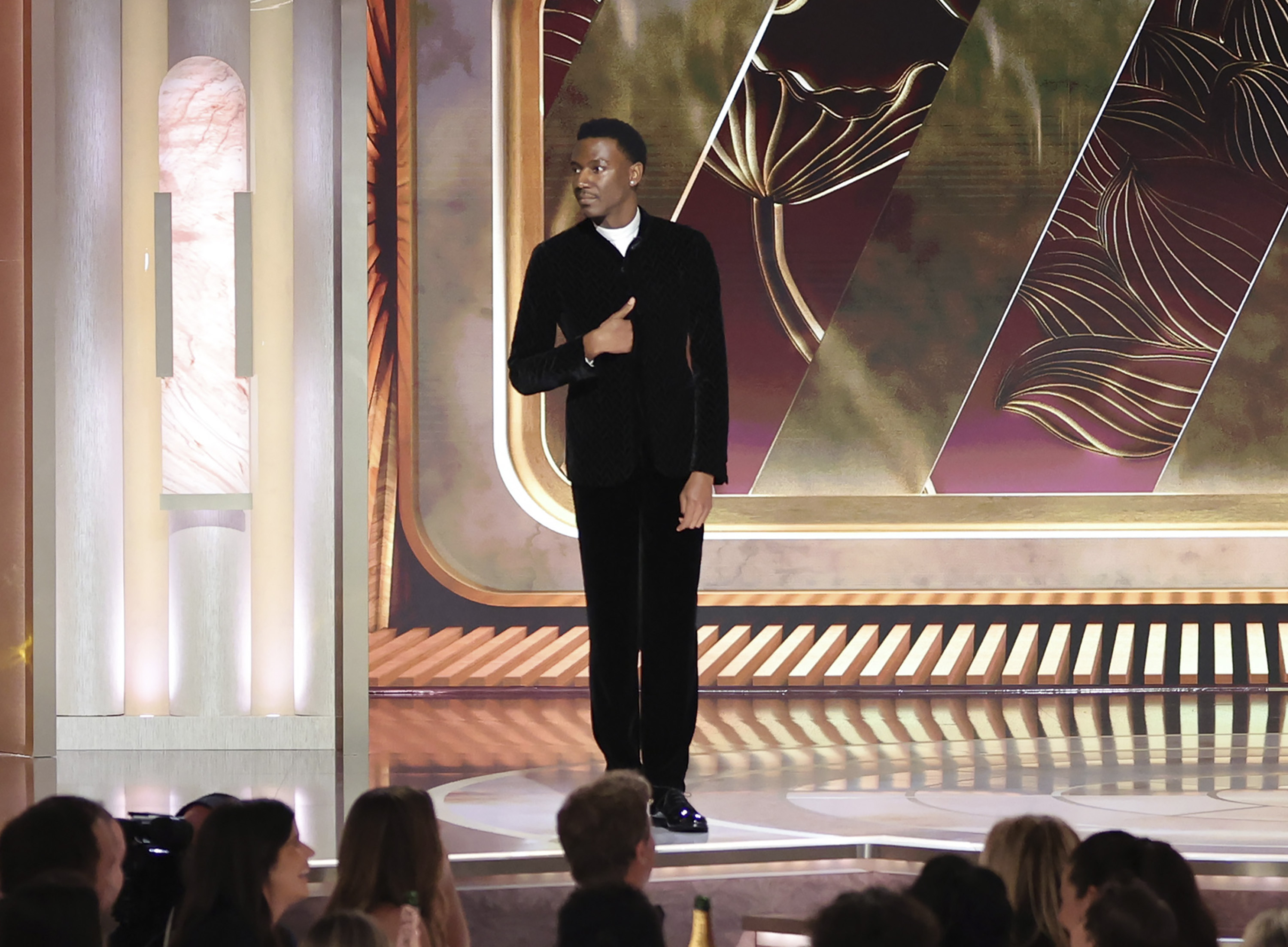 The 80th Golden Globe Awards were hosted by Jerrod Carmichael, who delivered a biting monologue in the wake of a scandal over diversity and ethics